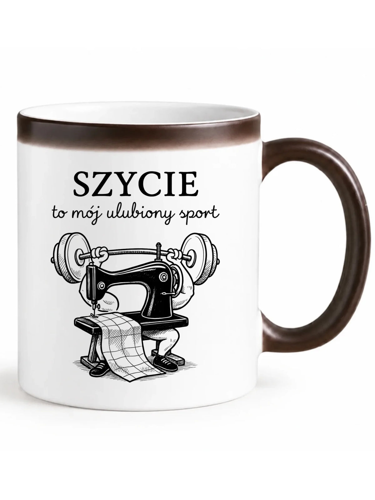 Kubek magiczny szyciowy dla krawcowej - Szycie to mój ulubiony sport HS23
