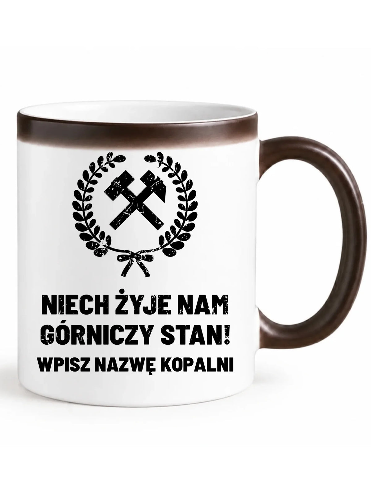 Kubek magiczny - prezent dla górnika - Niech żyje nam górniczy stan - personalizowany G24