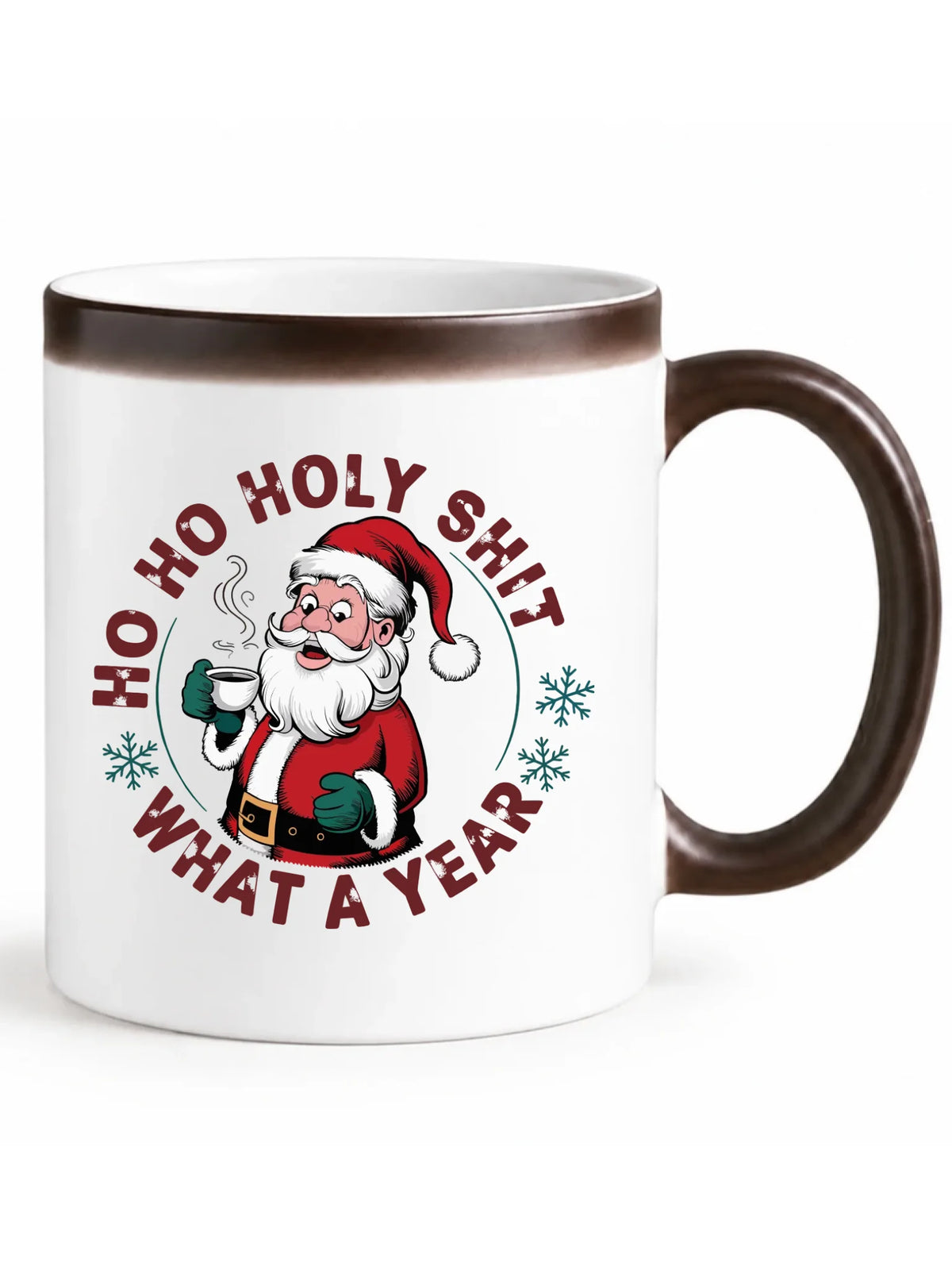 Kubek magiczny świąteczny - Ho ho holy shit what a year BN74