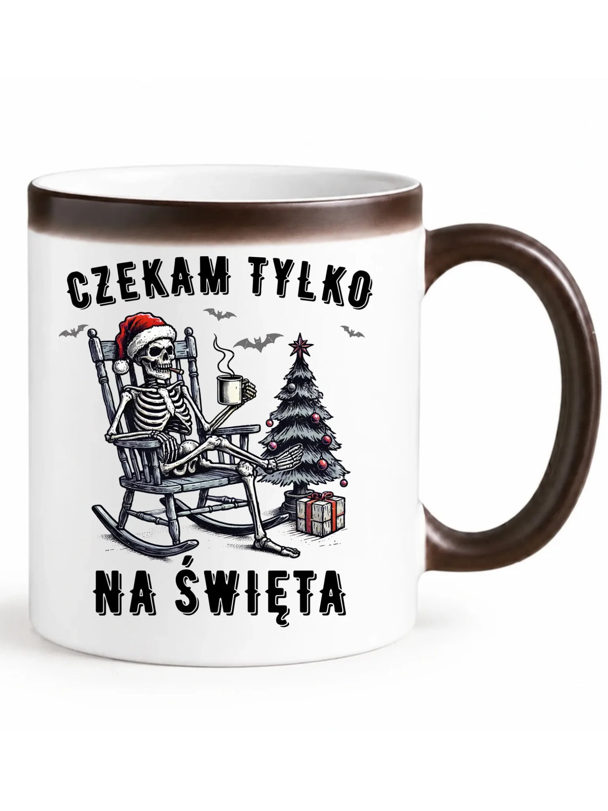 Kubek magiczny świąteczny - Czekam tylko na święta BN56