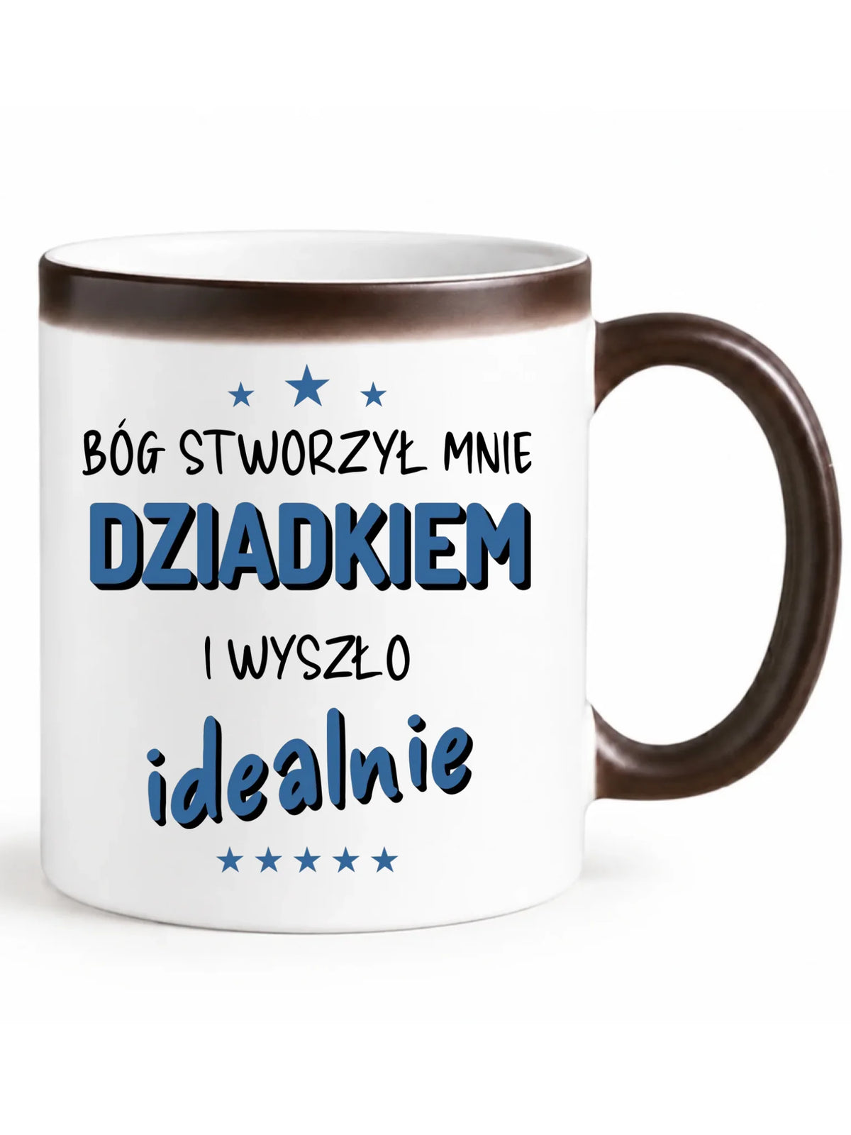 Kubek magiczny dla dziadka - Bóg stworzył mnie dziadkiem i wyszło idealnie D08