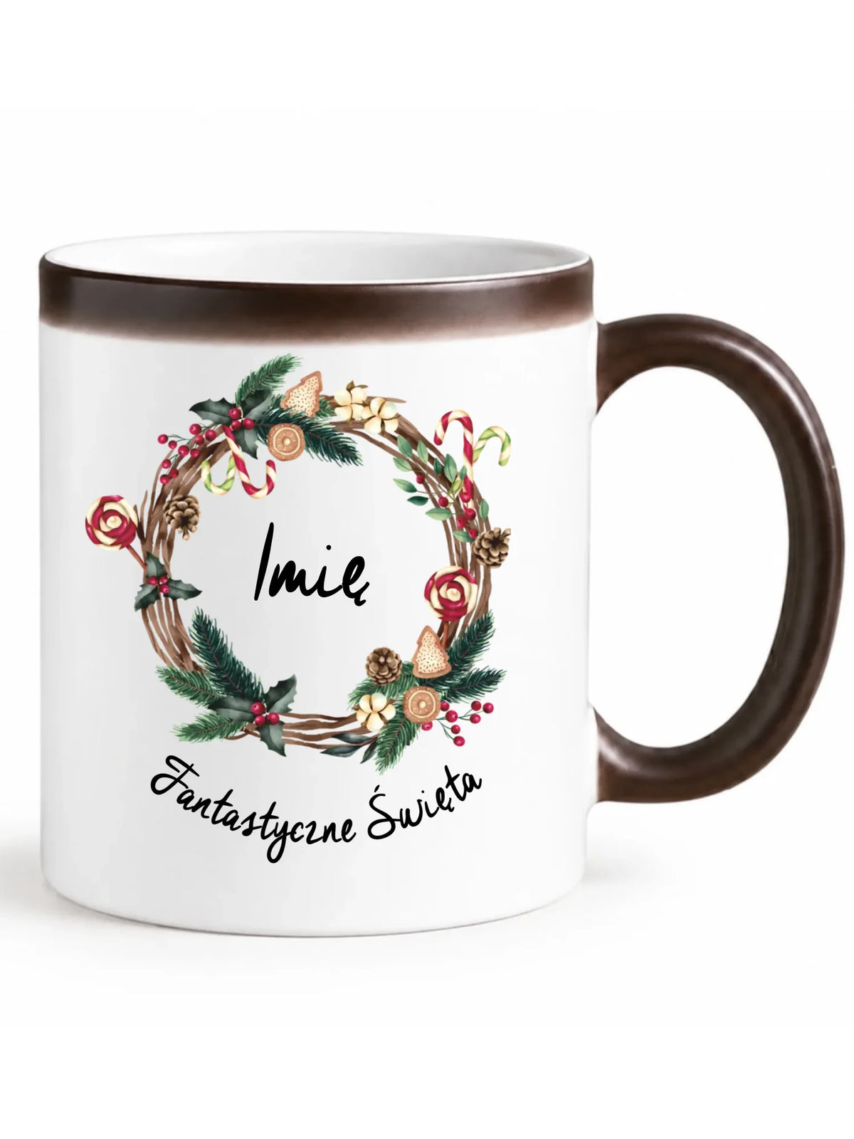 Kubek magiczny świąteczny - Fantastyczne Święta - personalizowany BN14
