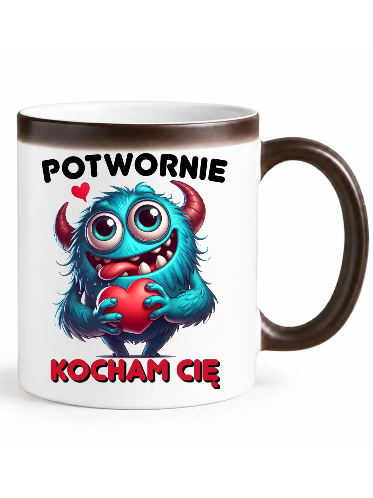 Kubek magiczny dla par - Potwornie Kocham Cię W45