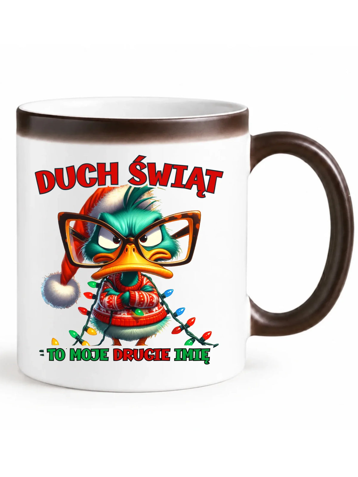 Kubek magiczny świąteczny - Duch Świąt to moje drugie imię BN76