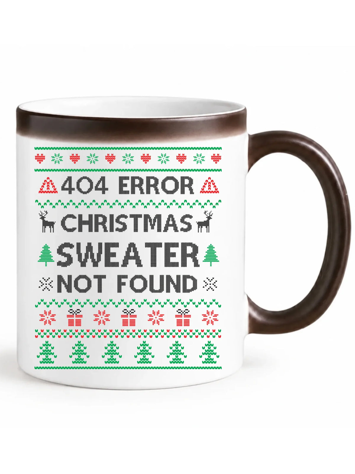 Kubek magiczny świąteczny - Error 404 Christmas sweater not found BN107