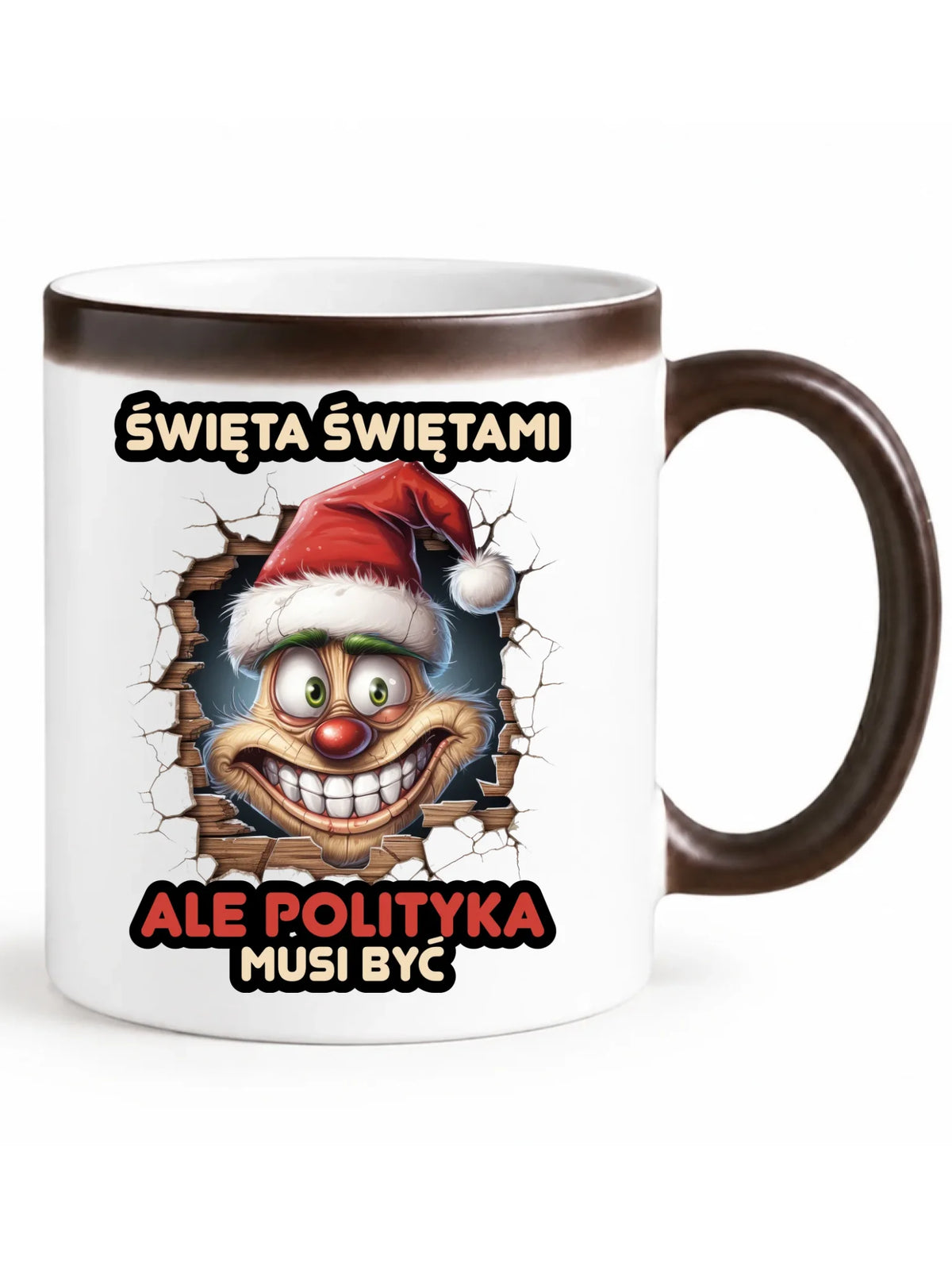 Kubek magiczny świąteczny - Święta świętami ale polityka musi być BN102