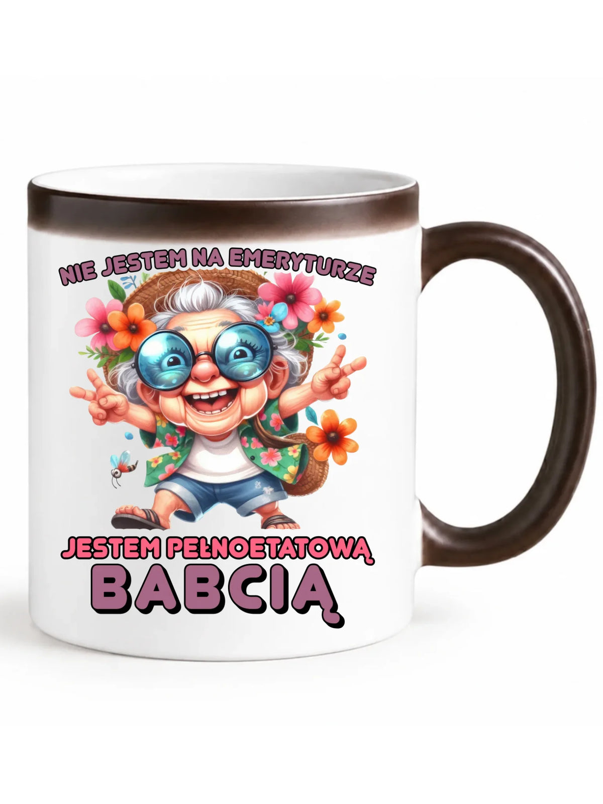 Kubek magiczny dla babci - Pełnoetatowa babcia B20