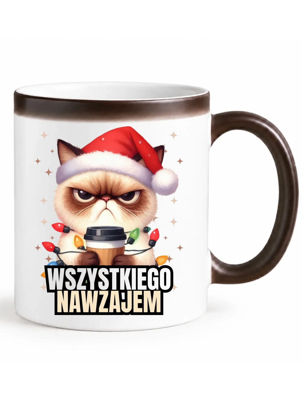Kubek magiczny świąteczny - Grumpy Cat Wszystkiego nawzajem BN33