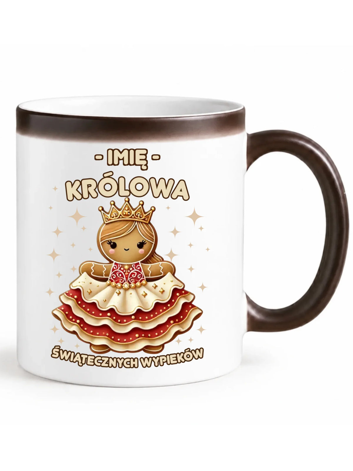 Kubek magiczny świąteczny - Królowa świątecznych wypieków - personalizowany BN28