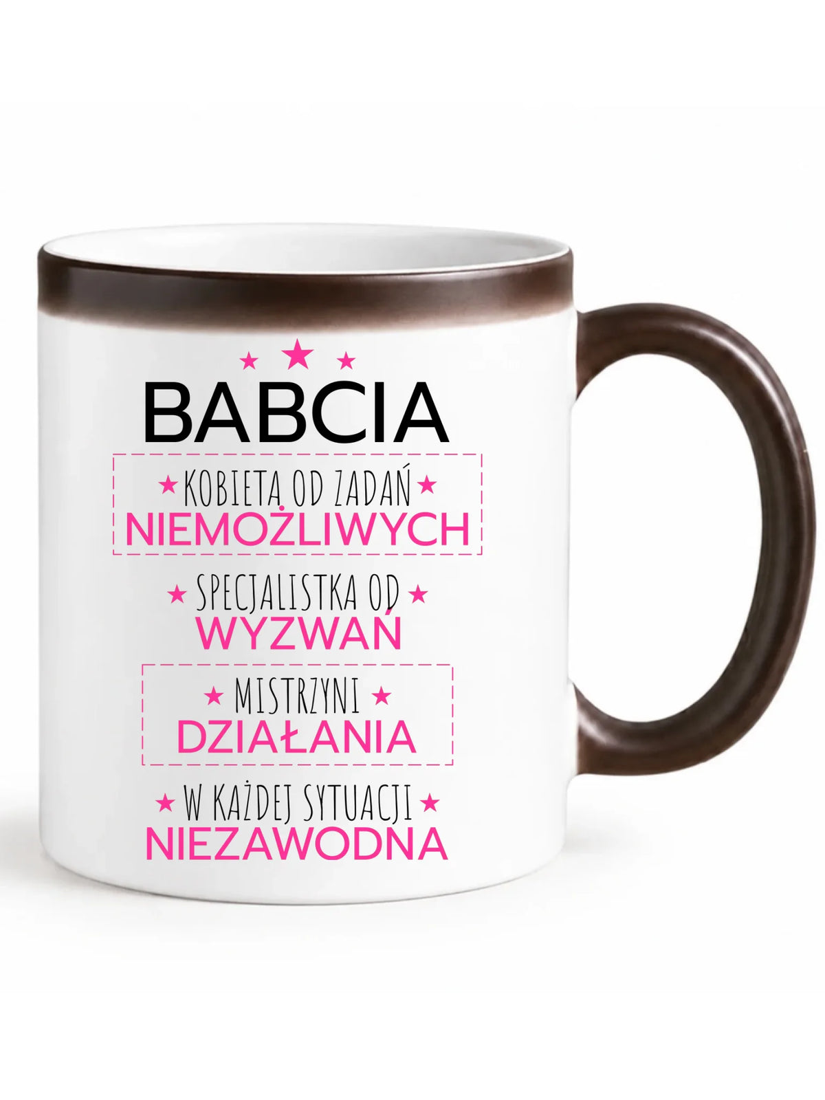 Kubek magiczny dla babci - Babcia kobieta od zadań niemożliwych B30