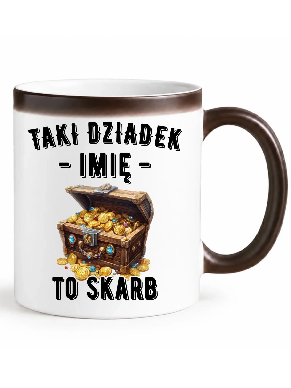 Kubek magiczny dla dziadka - Taki dziadek to skarb - personalizowany D19