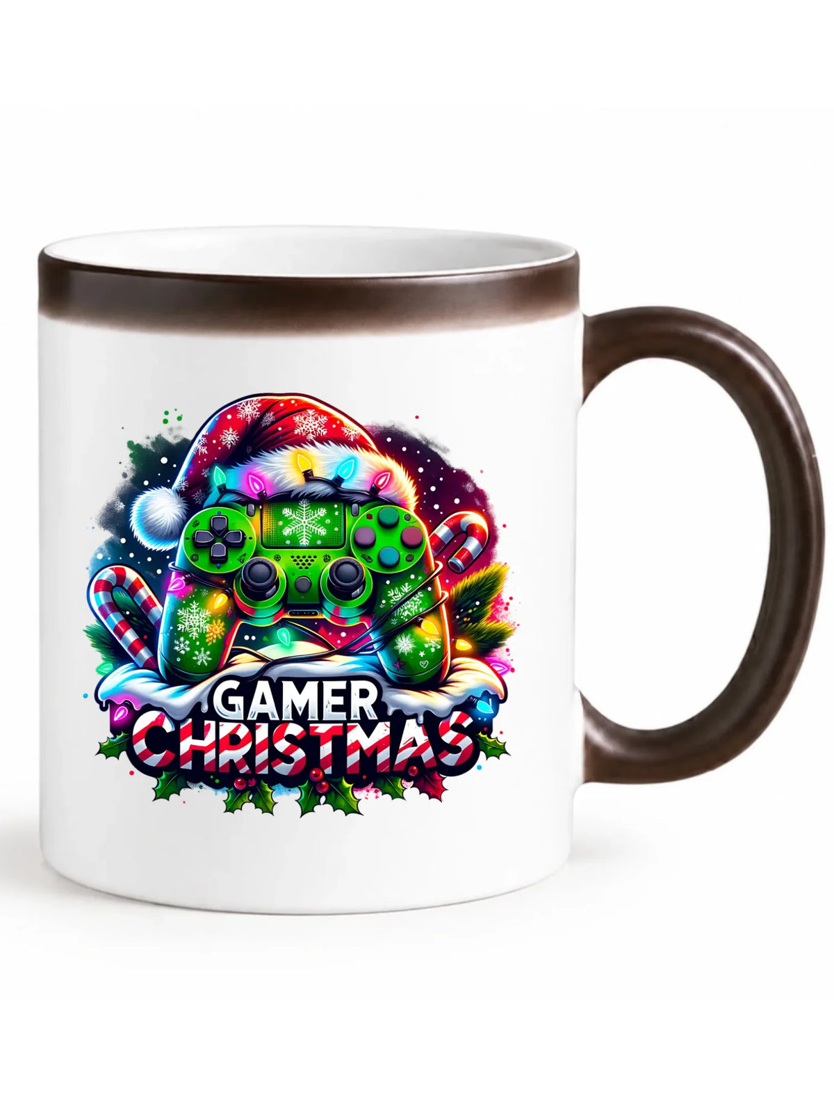 Kubek magiczny świąteczny - prezent dla gracza - Christmas gamer BN22