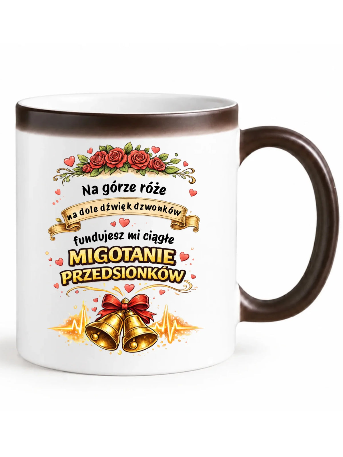 Kubek magiczny dla par - Fundujesz mi ciągłe migotanie przedsionków W71