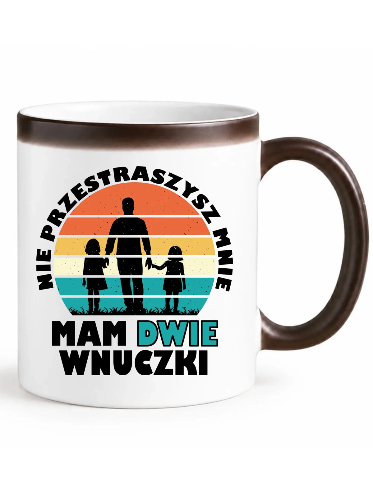 Kubek magiczny dla dziadka - Nie przestraszysz mnie mam dwie wnuczki D41