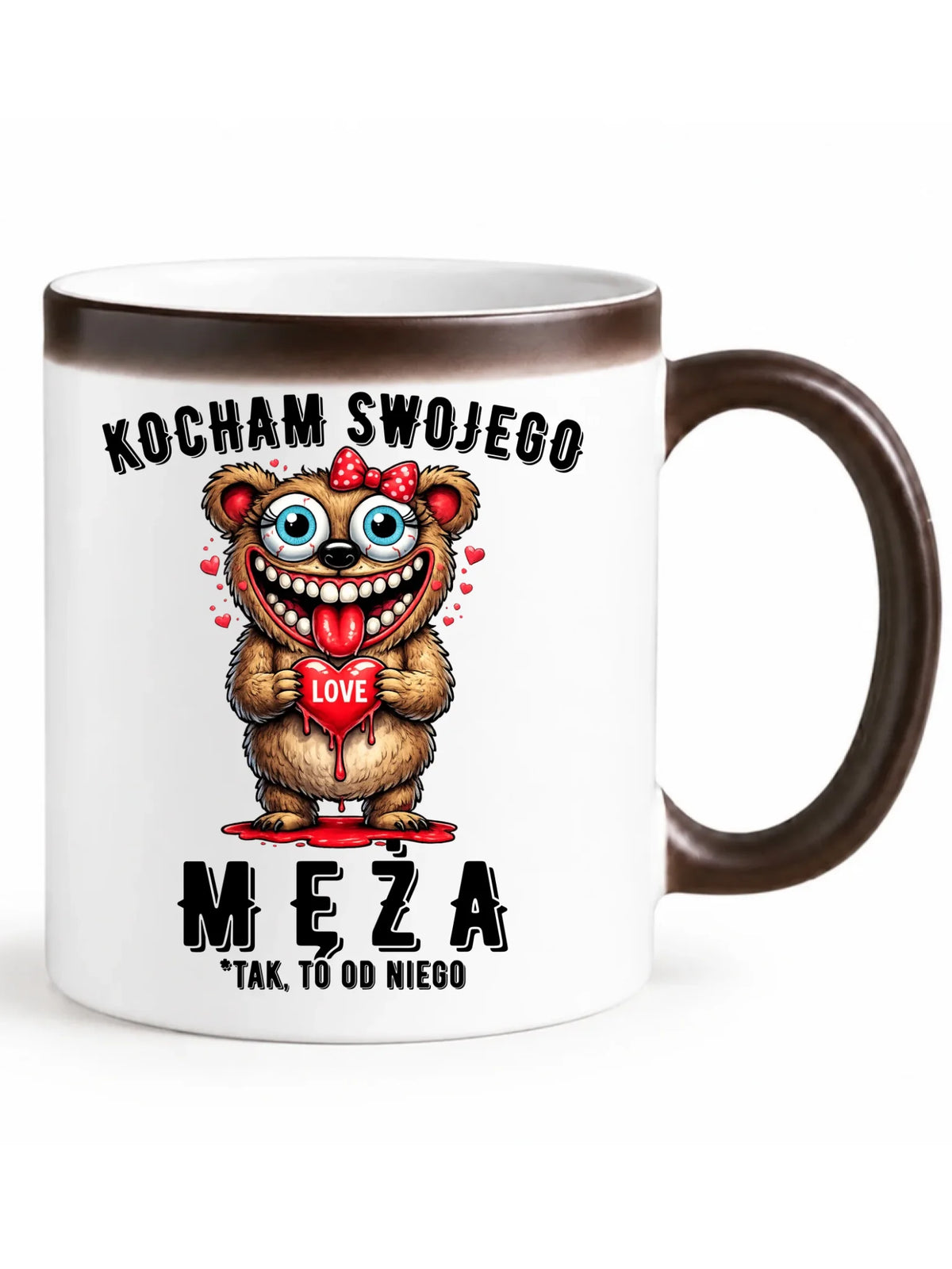 Kubek magiczny dla żony - Kocham swojego męża W22