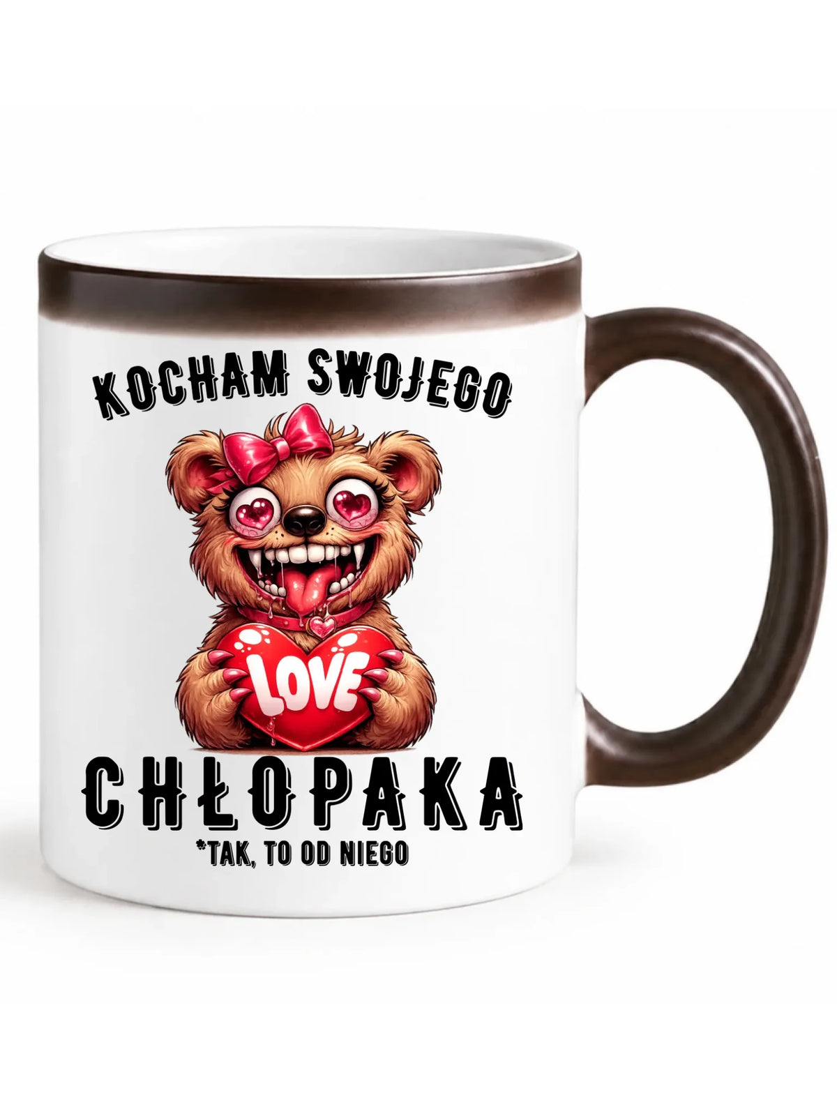 Kubek magiczny dla dziewczyny - Kocham swojego chłopaka W89