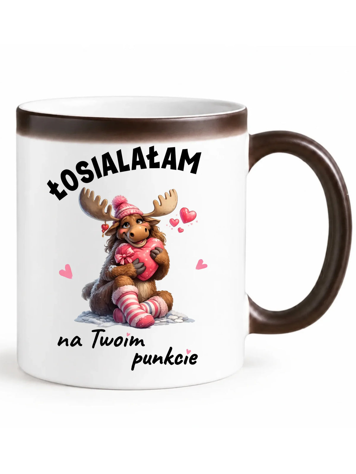 Kubek magiczny dla par - Łosialałam na Twoim punkcie W67