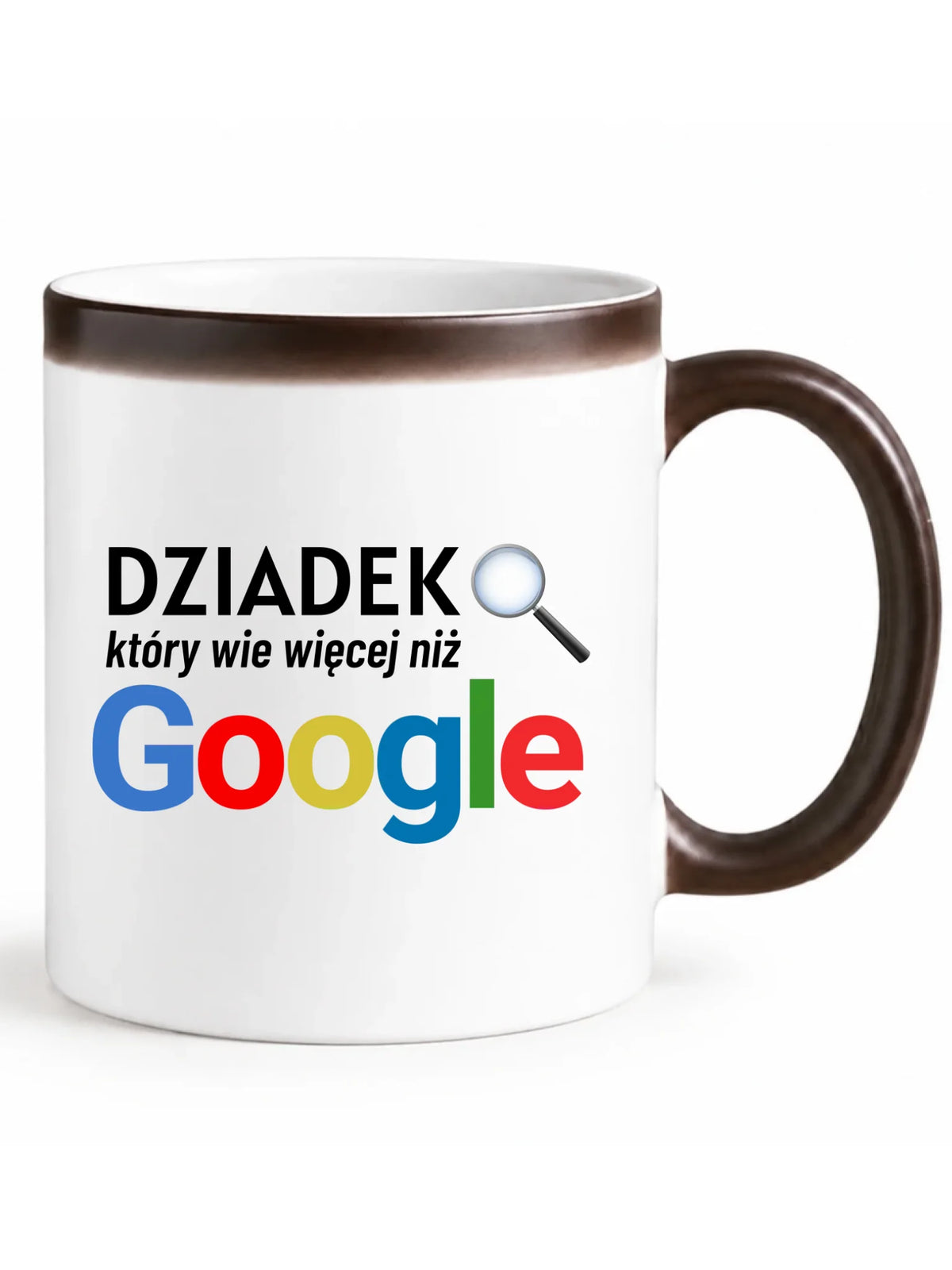 Kubek magiczny dla dziadka - Dziadek który wie więcej niż google D44
