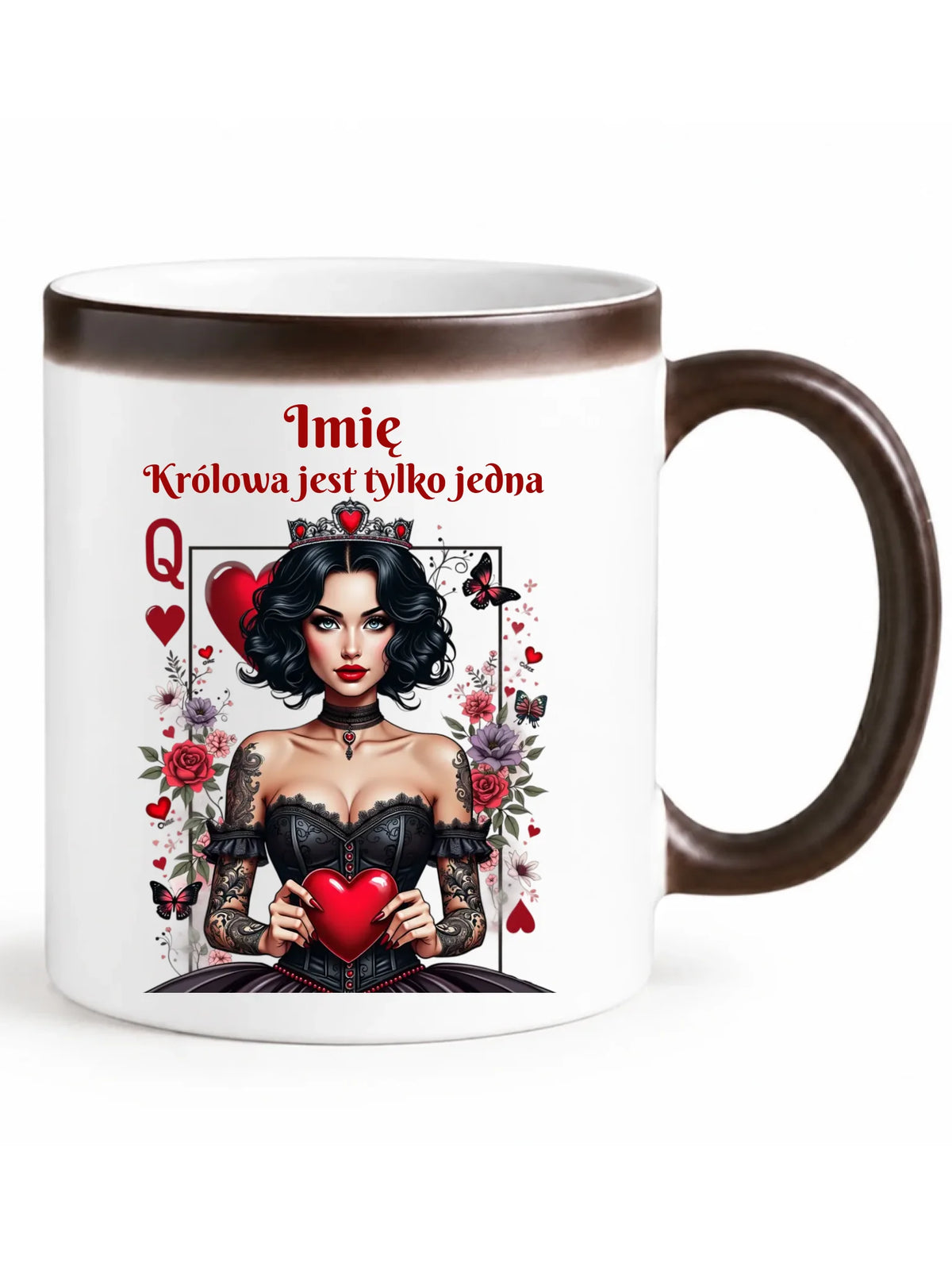 Kubek magiczny dla niej - Królowa jest tylko jedna - personalizowany W46