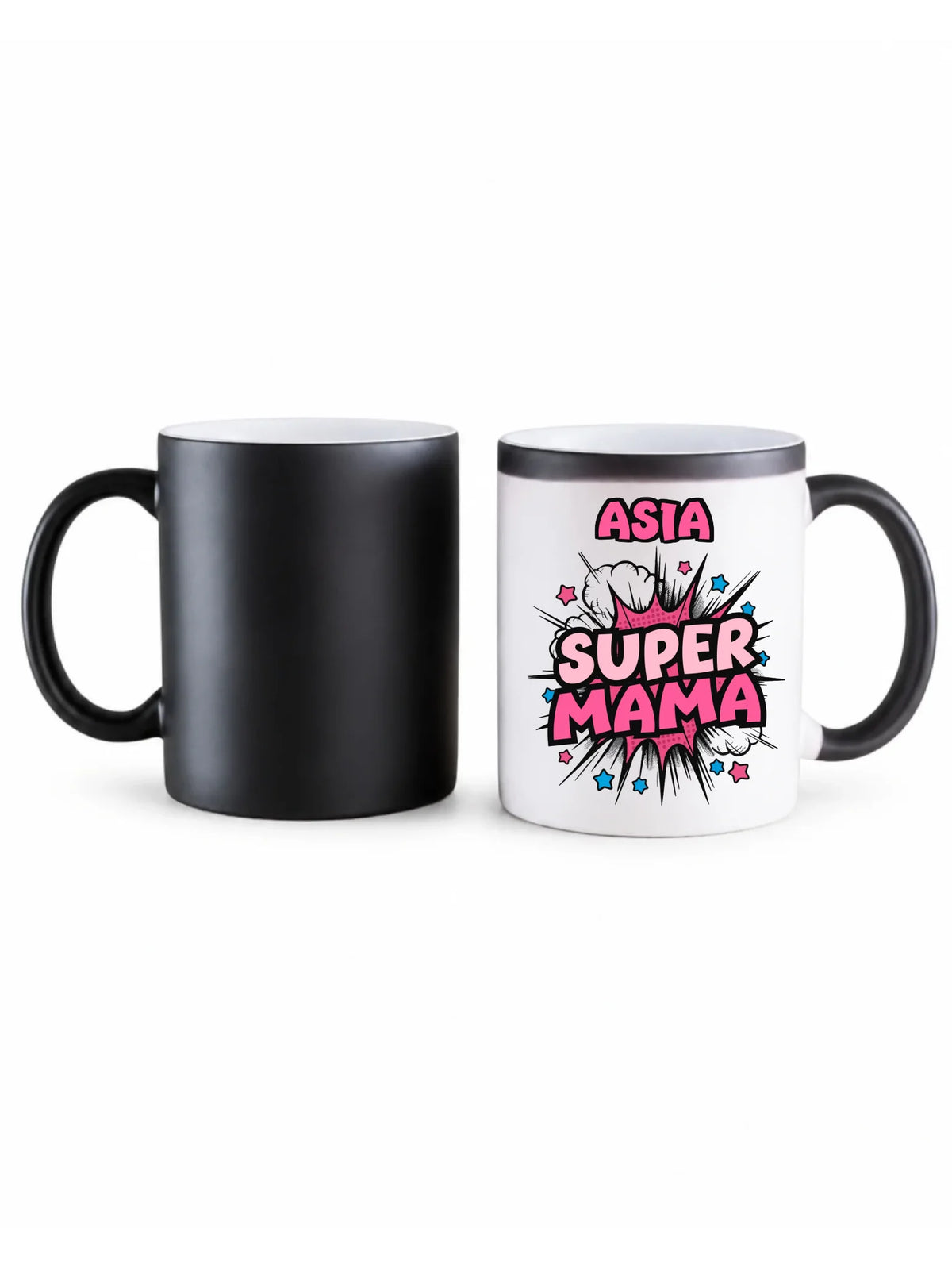 Kubek magiczny dla mamy z imieniem - Super Mama - personalizowany DM24