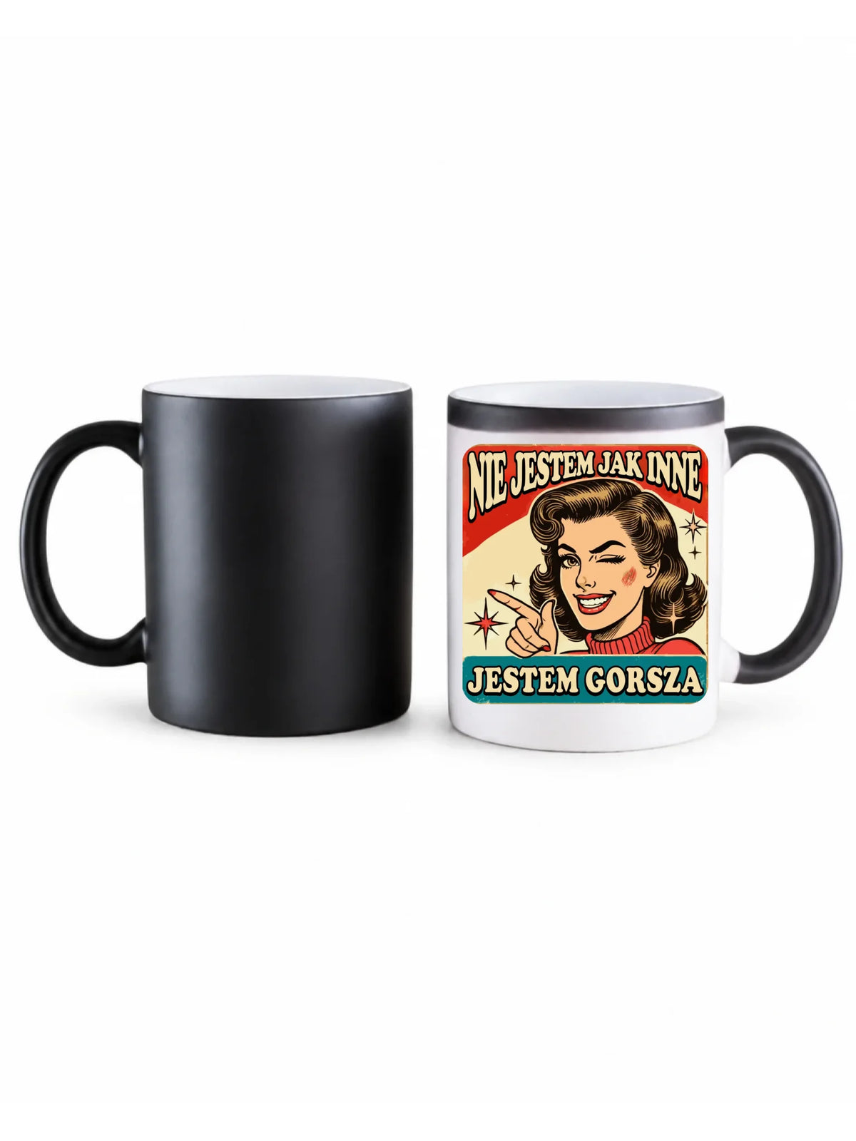 Kubek magiczny - Nie jestem jak inne, jestem gorsza - w stylu retro DZ07