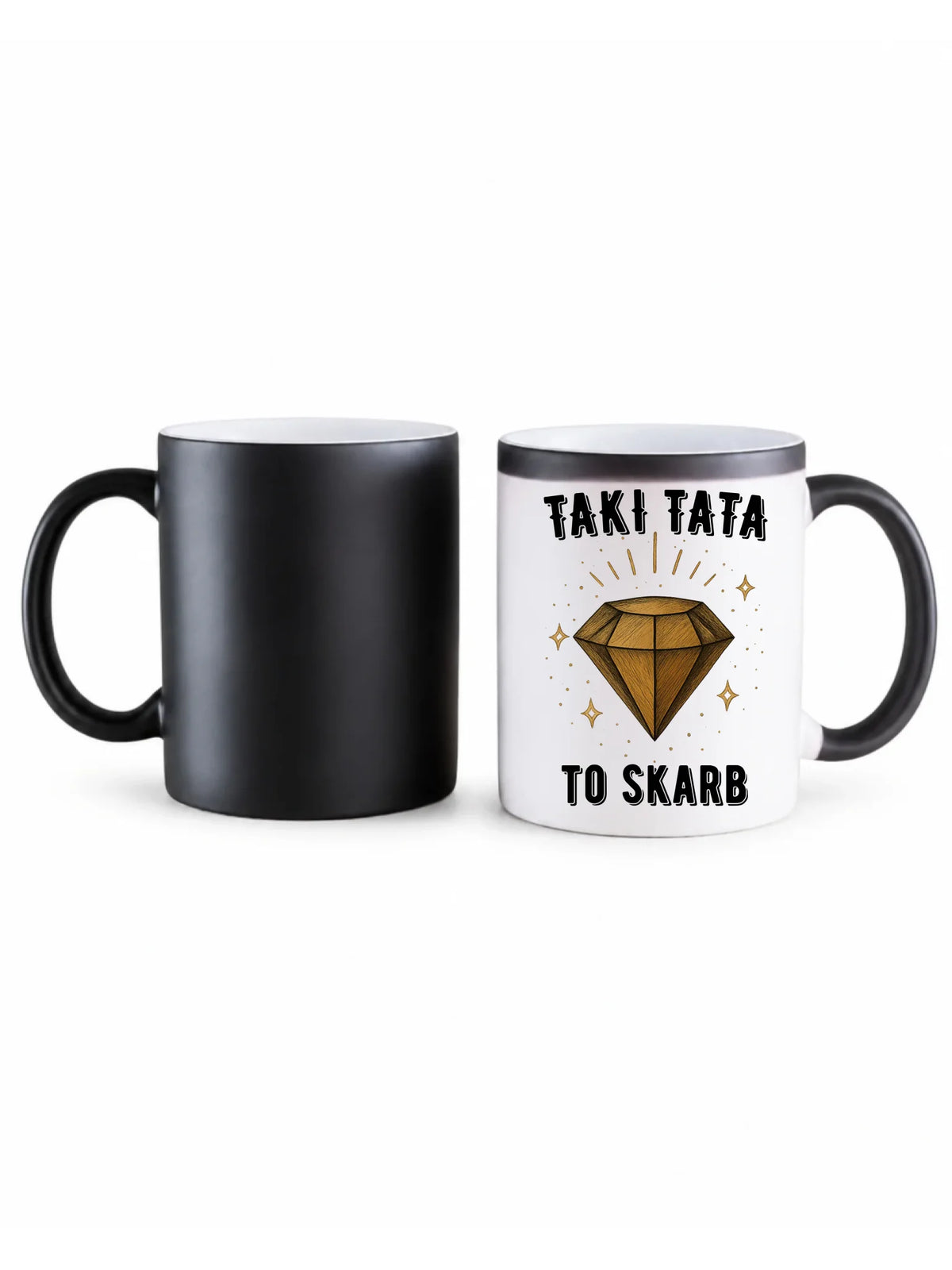 Kubek magiczny dla taty - Taki tata to skarb - personalizowany DT17