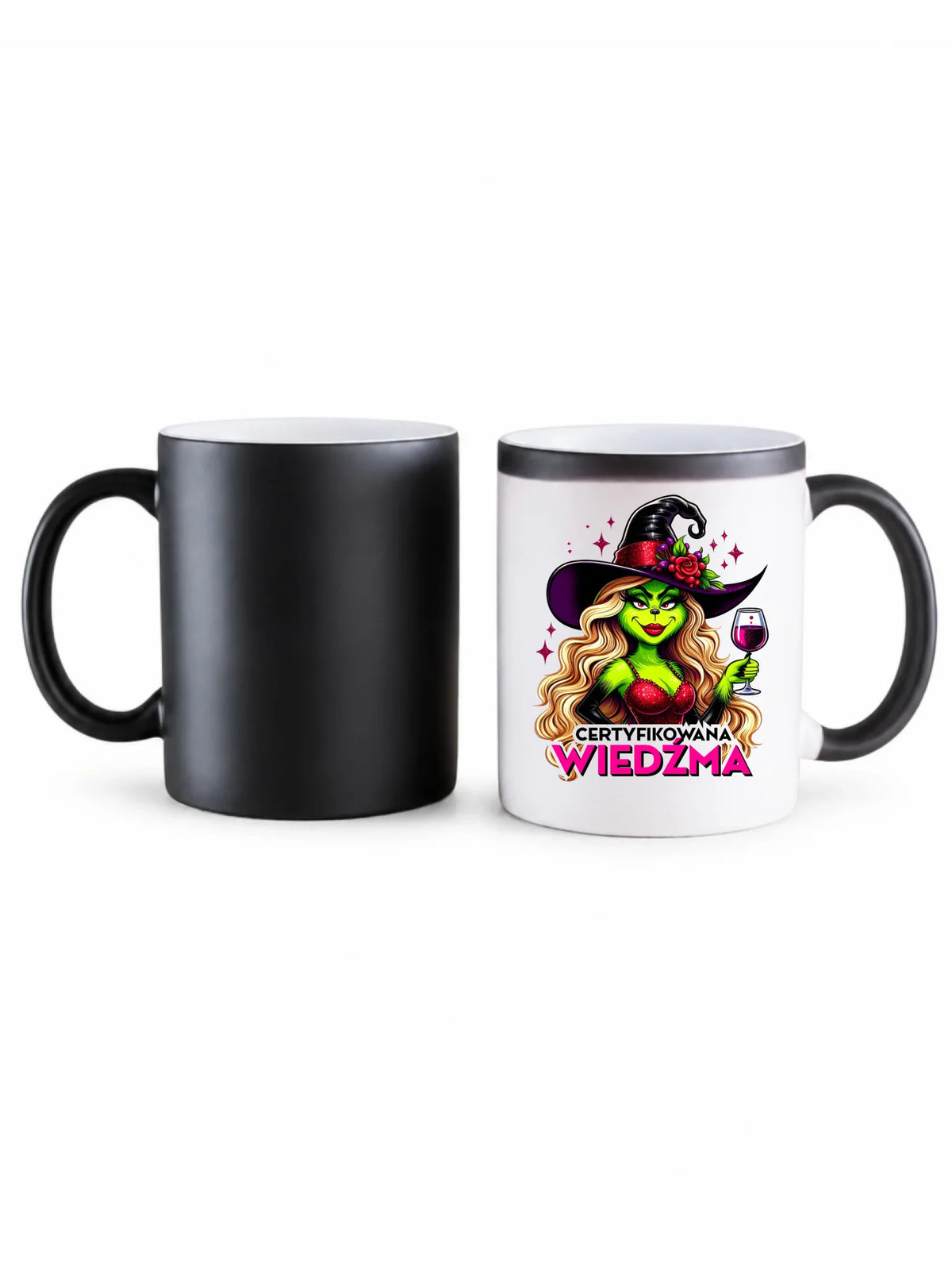 Kubek magiczny - Certyfikowana wiedźma - śmieszny HL13