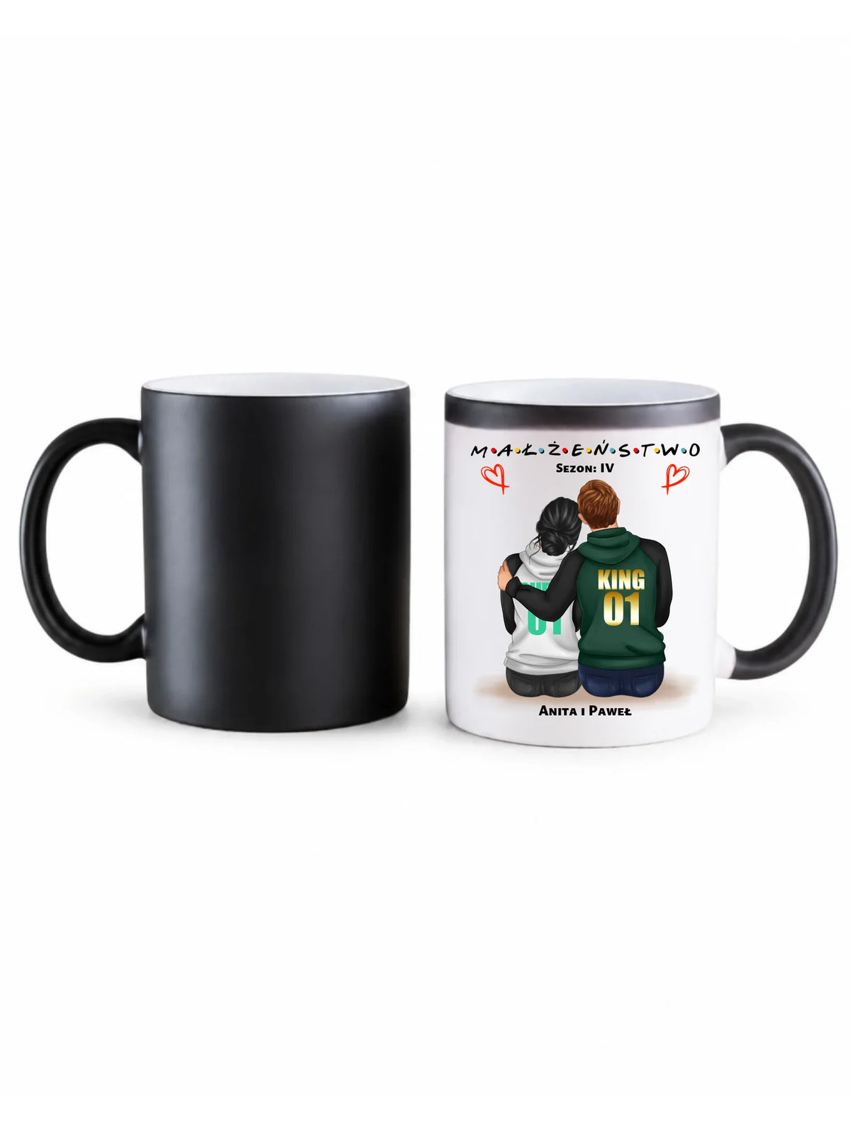 Kubek magiczny dla par - Małżeństwo Sezon - personalizowany W05