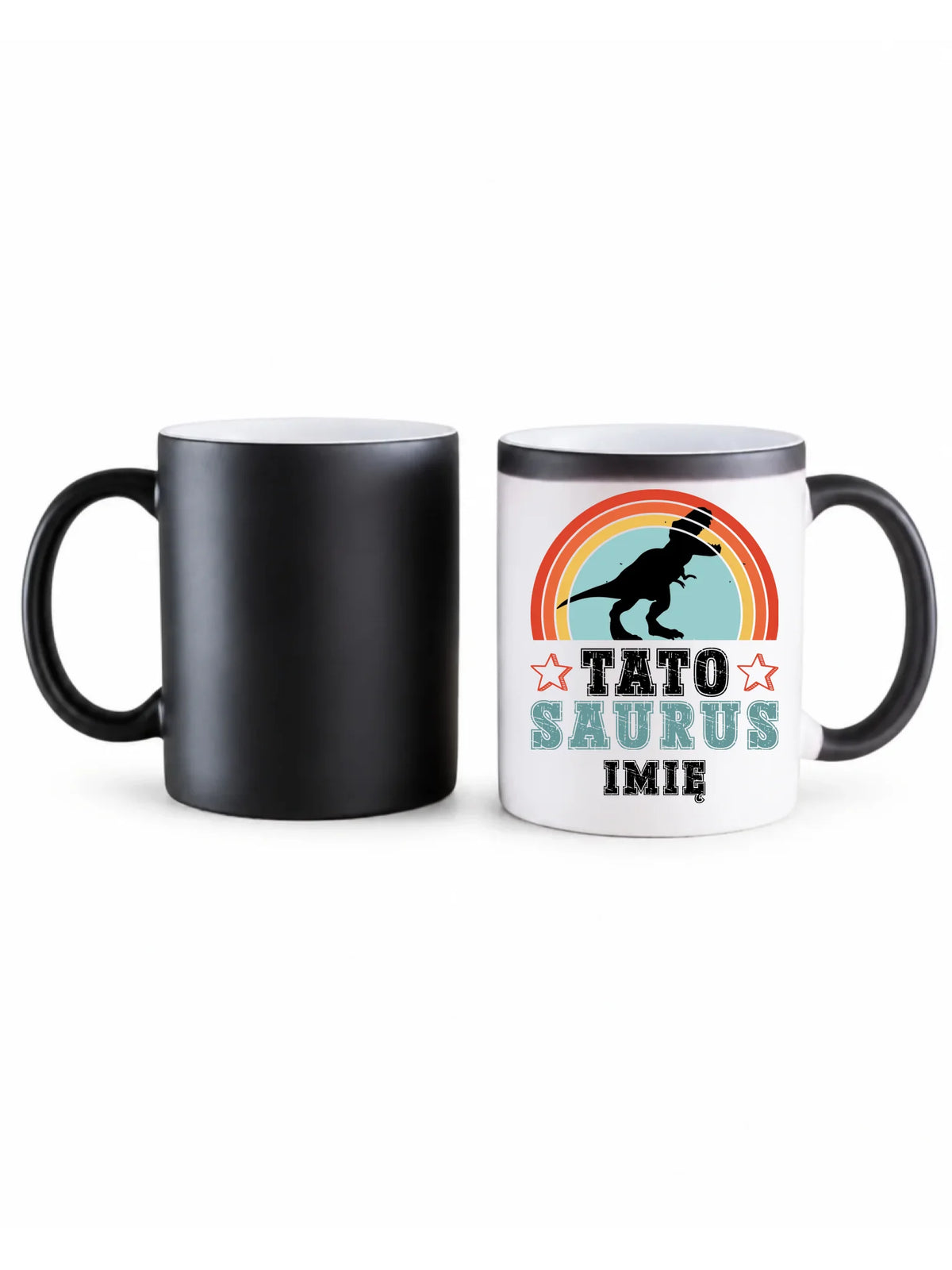 Kubek magiczny dla taty - Tato Saurus - personalizowany DT03