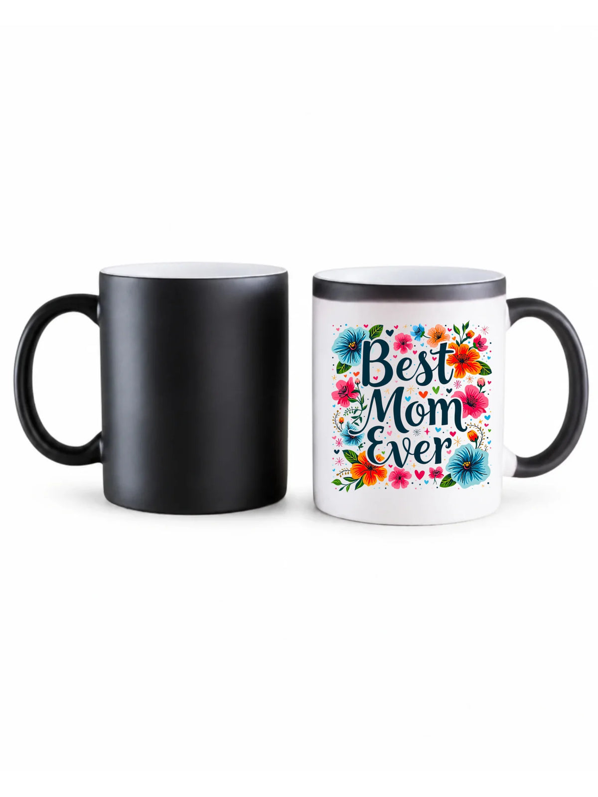 Kubek magiczny dla mamy - Kwiaty - Best mom ever DM34