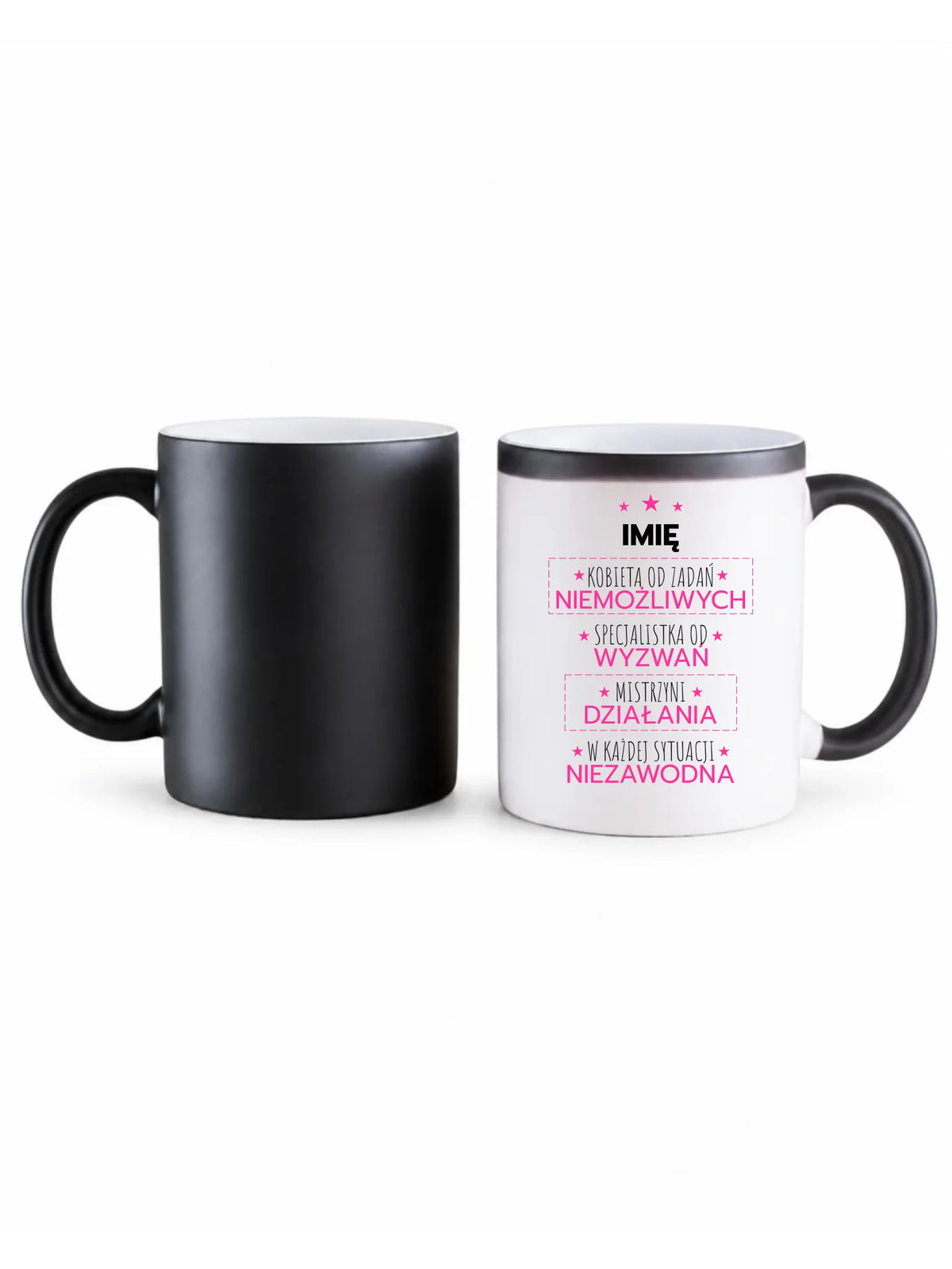 Kubek magiczny - Kobieta od zadań niemożliwych - personalizowany DZ19
