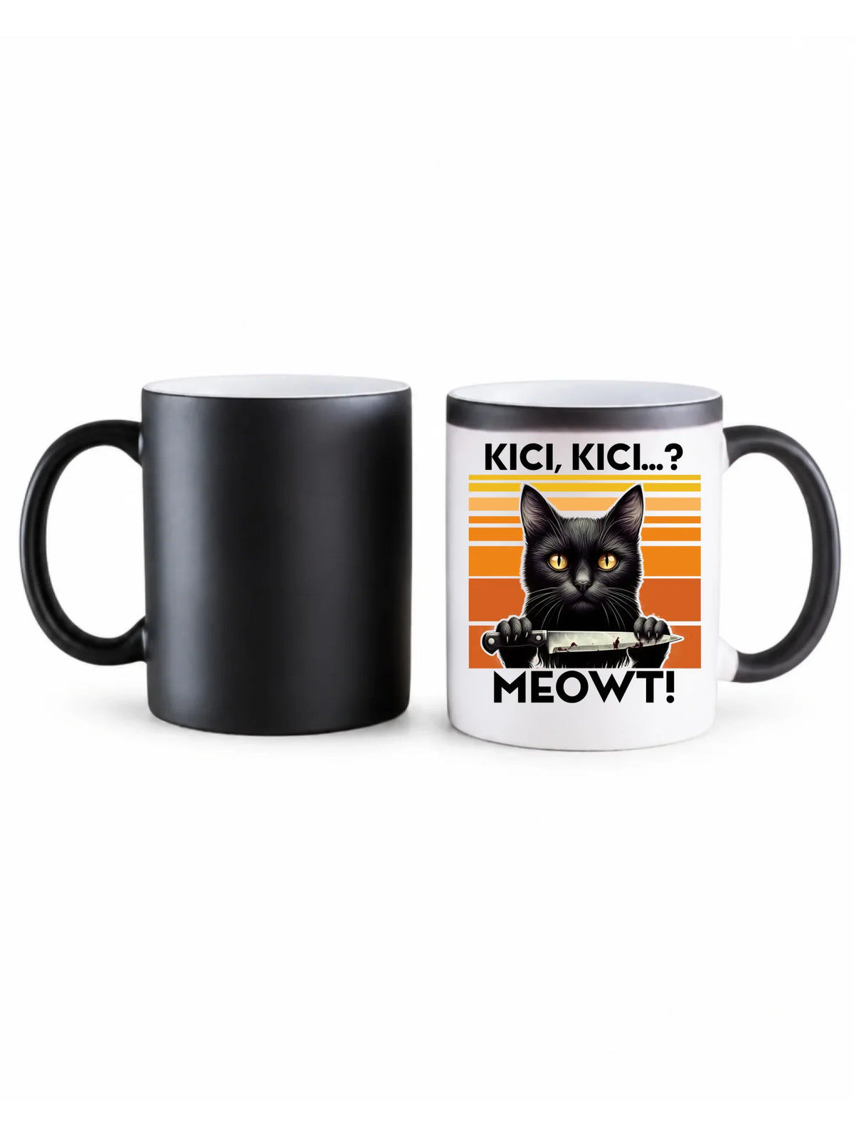Kubek magiczny - Kot z nożem - Kici, kici... MEOWT! HL17
