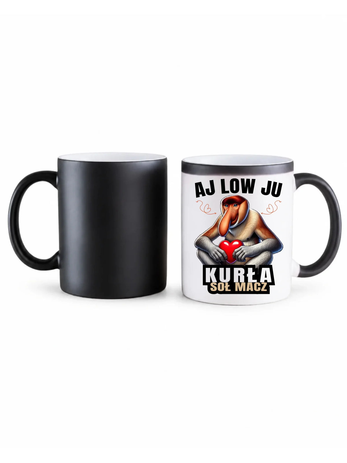 Kubek magiczny dla par - Janusz nosacz - Aj low ju kurła W26