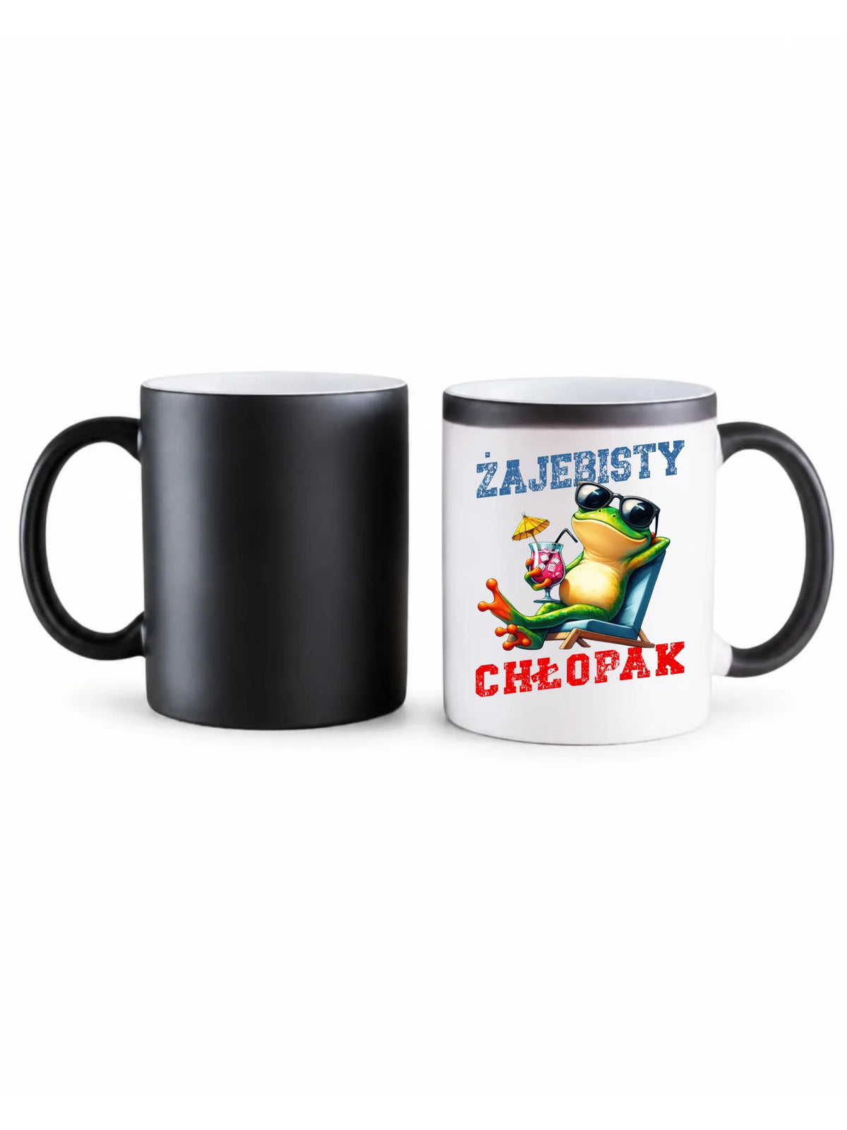 Kubek magiczny z żabą - prezent dla chłopaka - Żajebisty chłopak DCH19