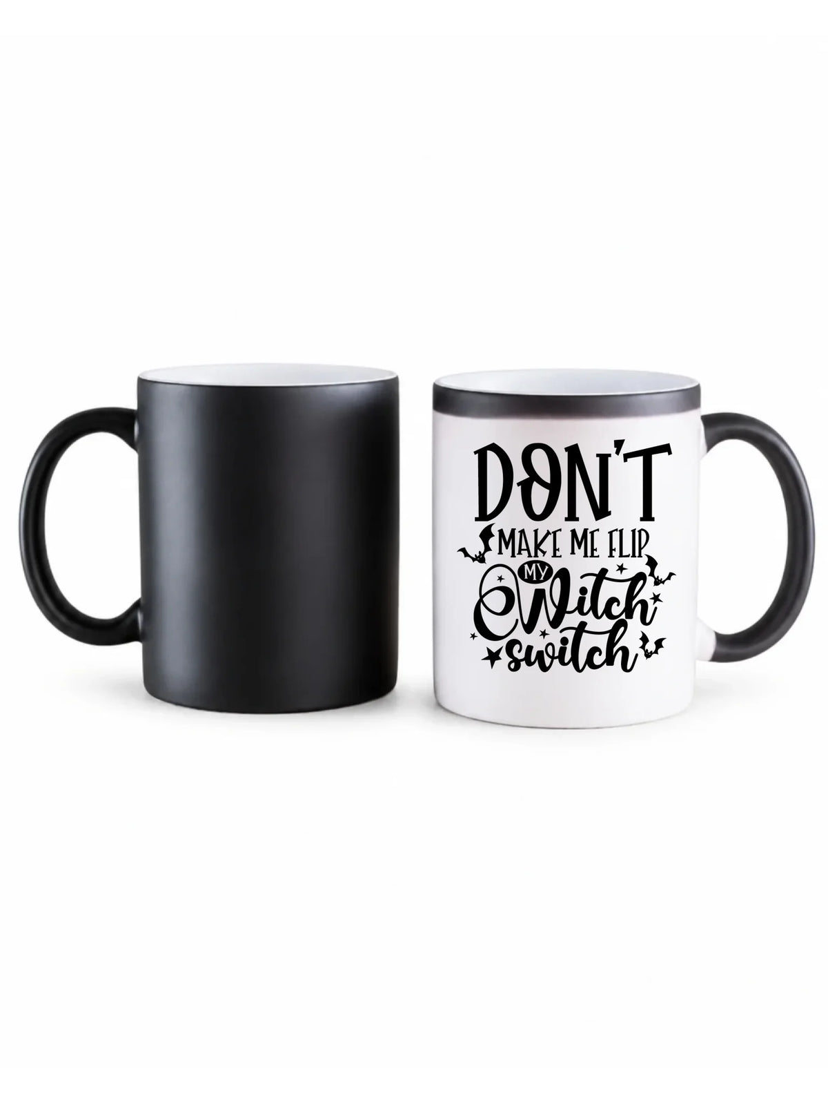 Kubek magiczny na Halloween - Don't make me flip my witch switch - śmieszny HL11