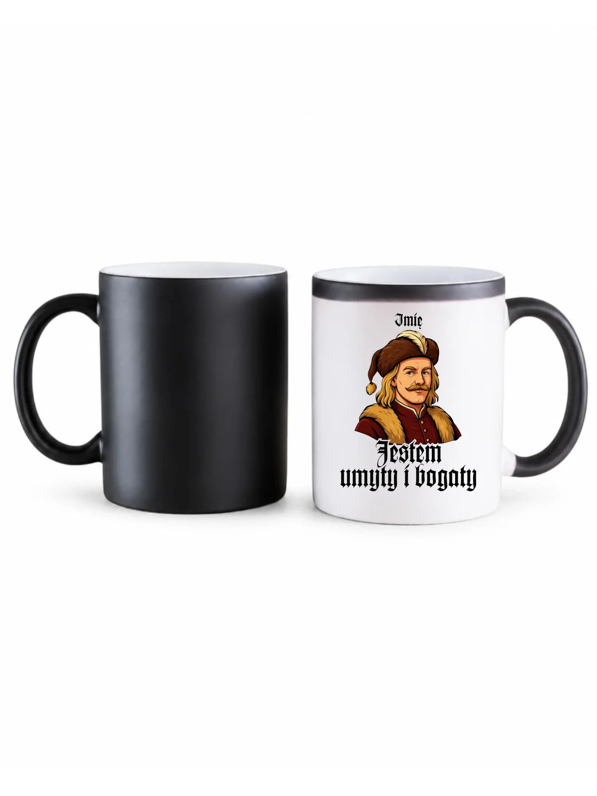 Kubek magiczny - Jestem umyty i bogaty - dla fanów serialu 1670 - personalizowany H60