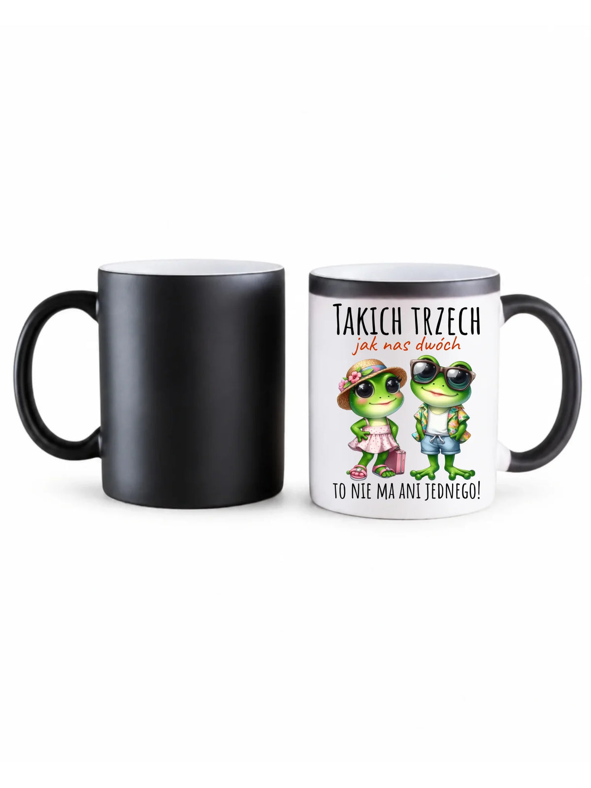 Kubek magiczny dla par - Żabki Takich trzech jak nas dwóch DCH11