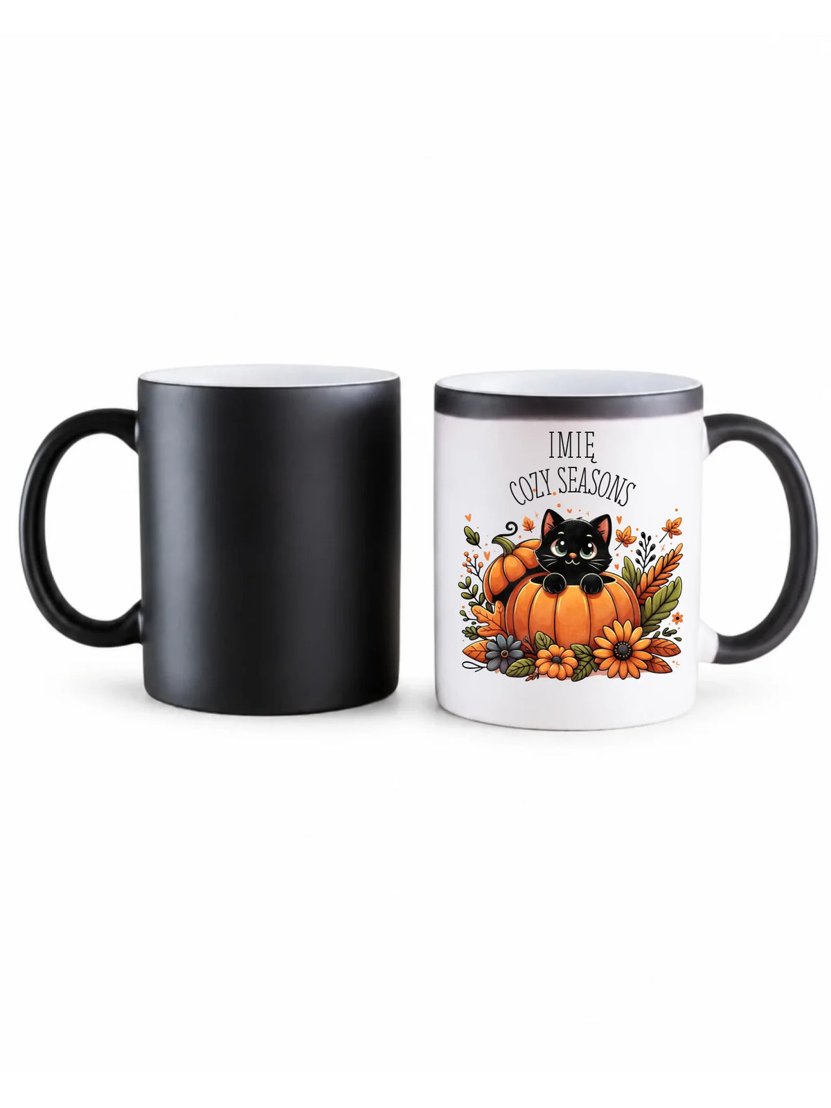 Kubek magiczny jesieniara - Cozy Seasons - personalizowany JS01