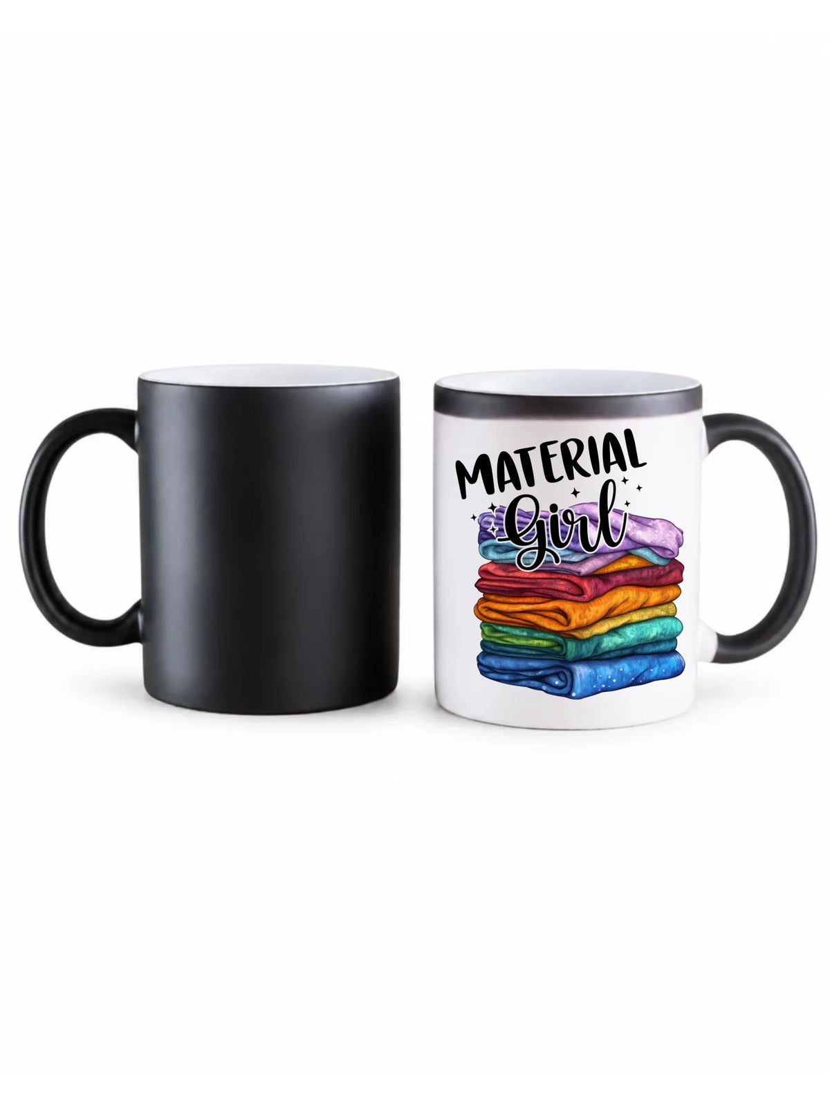 Kubek magiczny szyciowy - prezent dla krawcowej - Material Girl HS02
