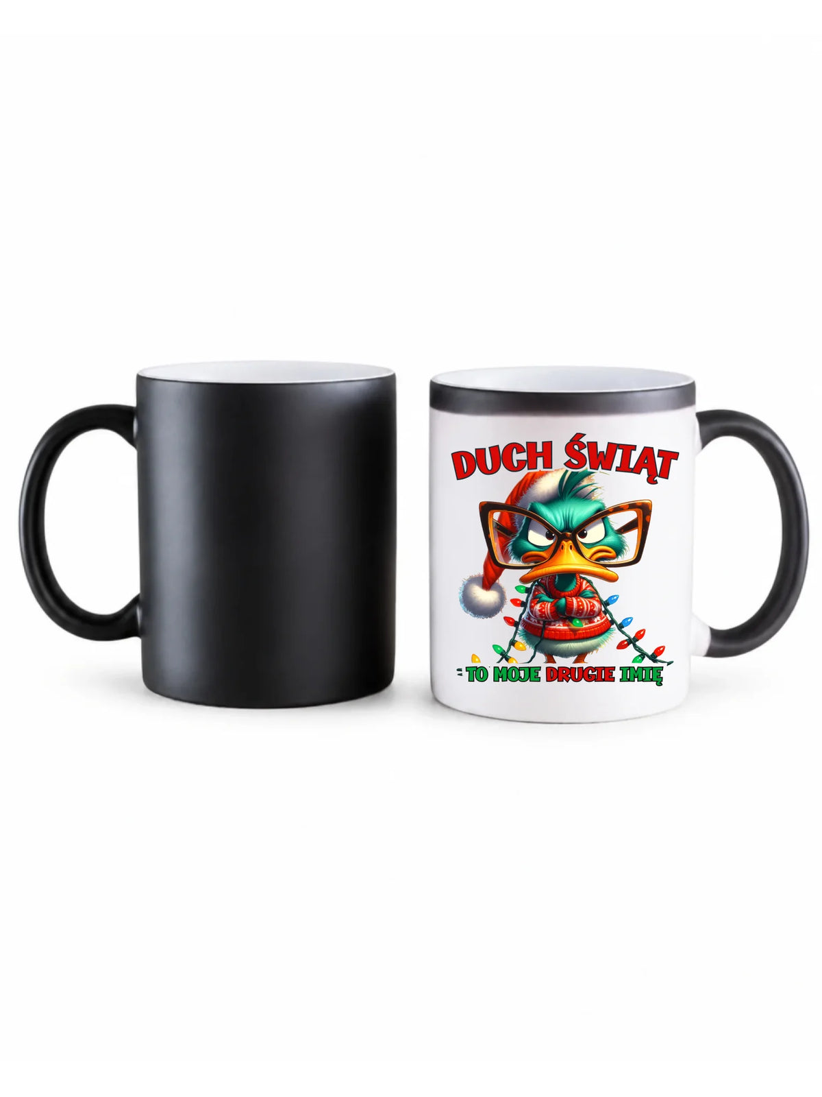 Kubek magiczny świąteczny - Duch Świąt to moje drugie imię BN76