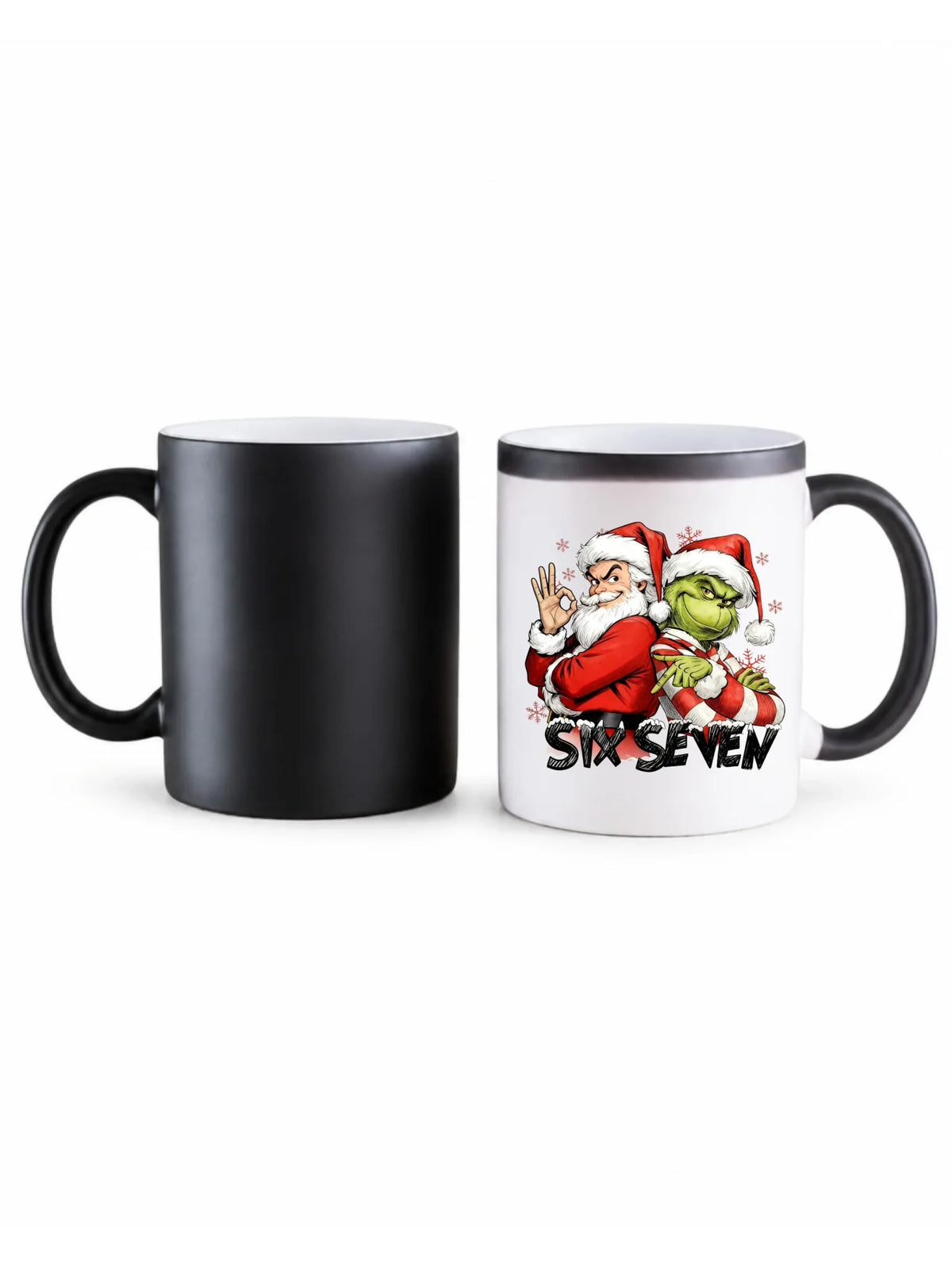 Kubek magiczny świąteczny - Mikołaj i Grinch six seven 67 BN148