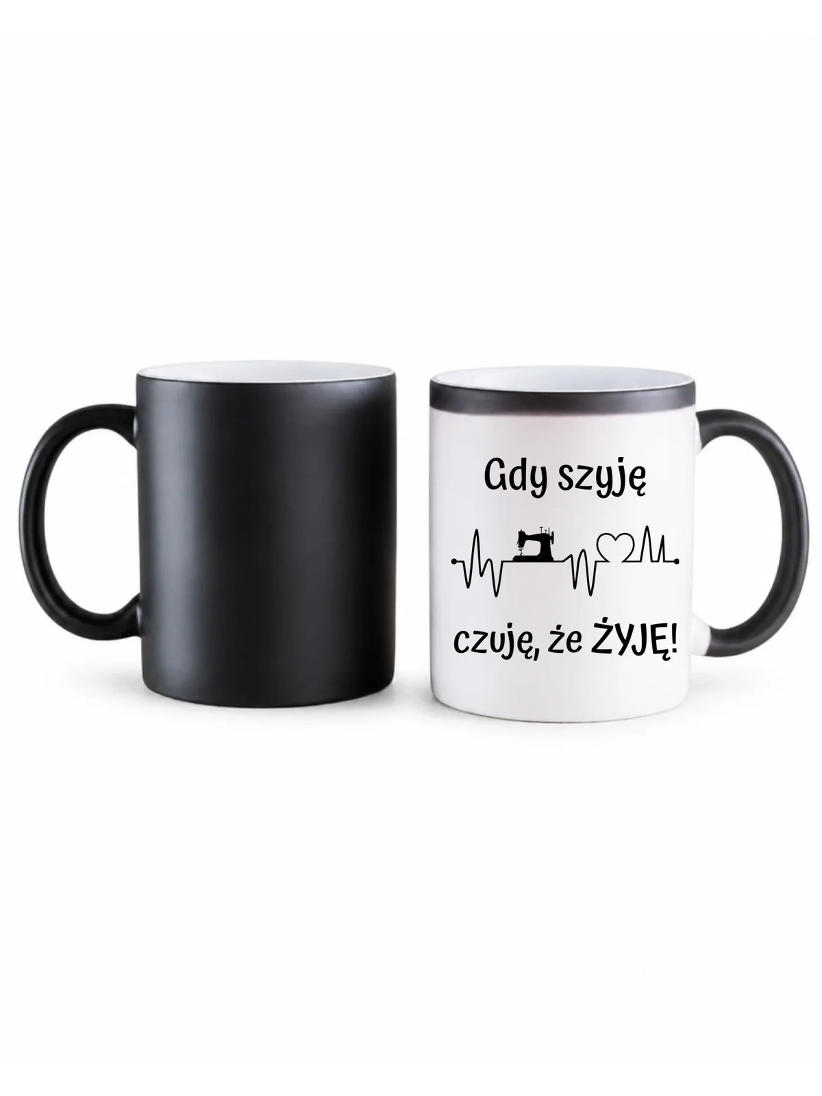 Kubek magiczny szyciowy dla krawcowej - Gdy szyję czuję, że żyję HS12