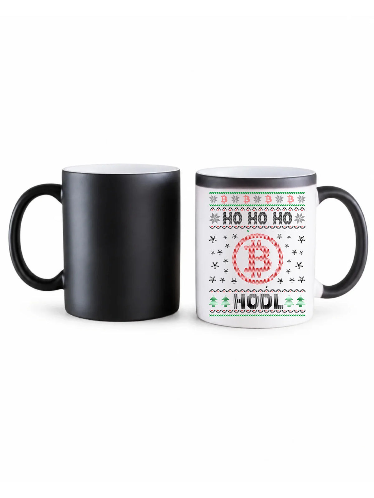 Kubek magiczny świąteczny - Bitcoin - Ho Ho hodl BN103