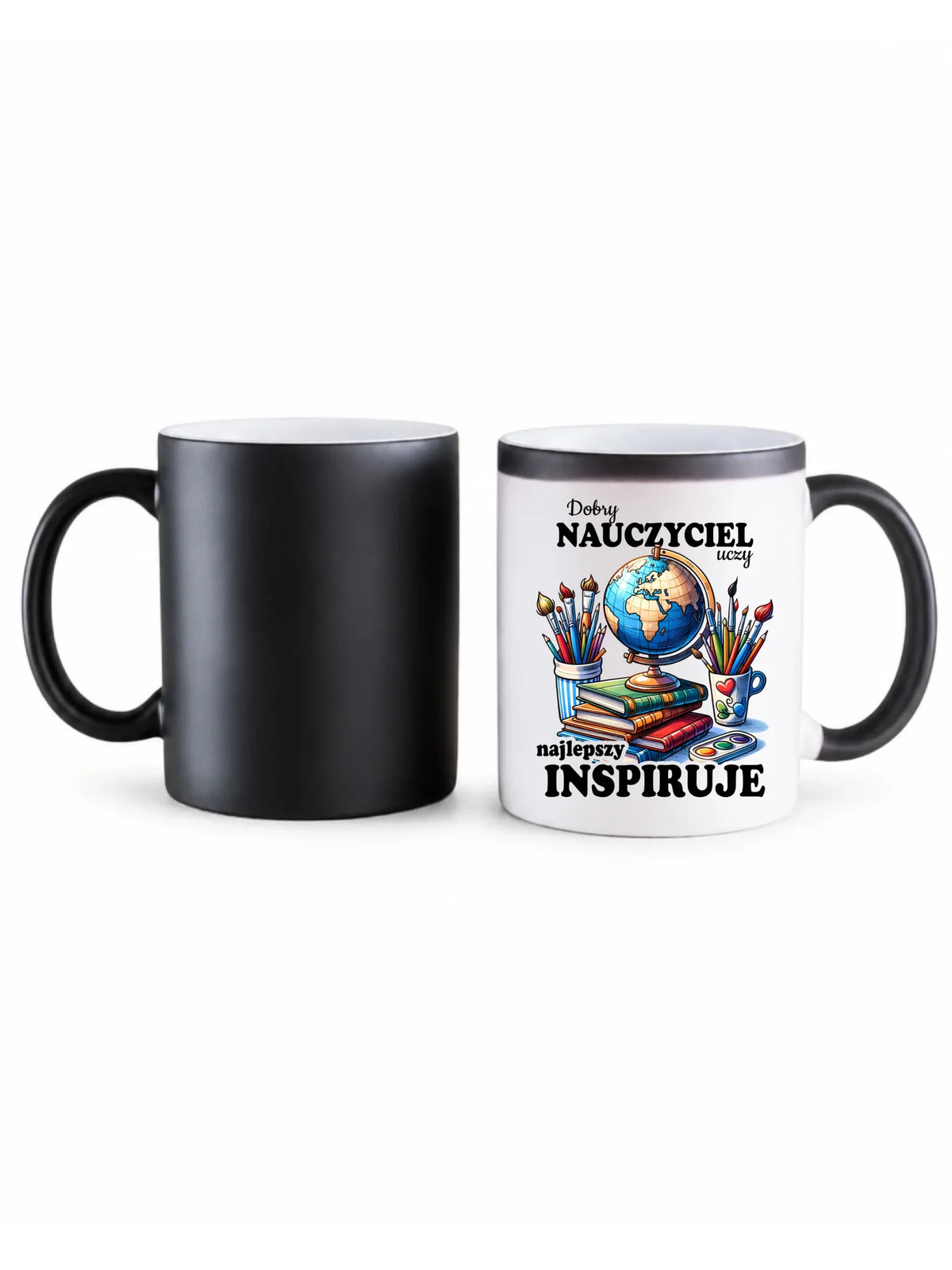 Kubek magiczny dla nauczyciela - Dobry nauczyciel uczy najlepszy inspiruje N72