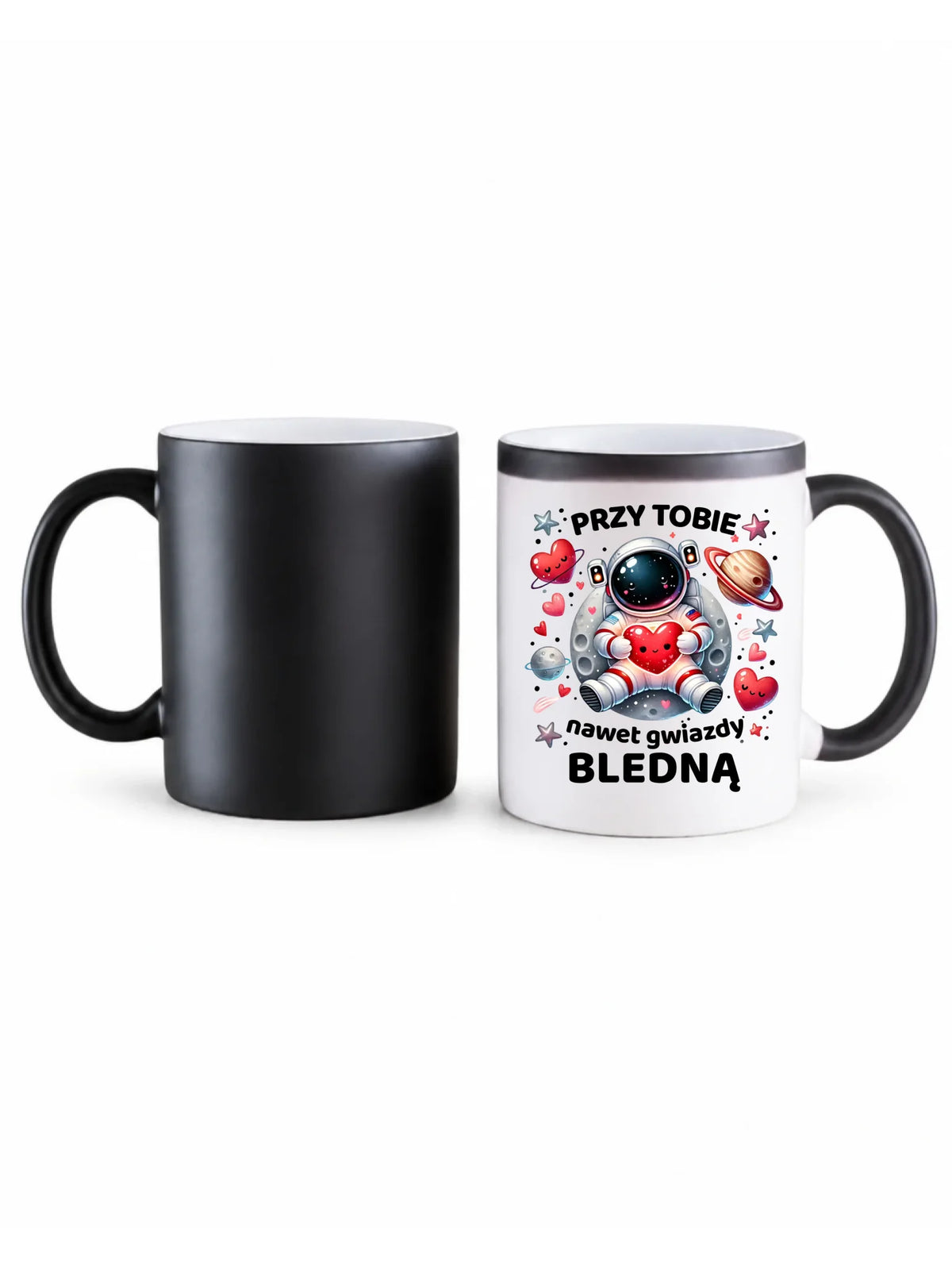 Kubek magiczny dla par - Przy Tobie nawet gwiazdy bledną W57