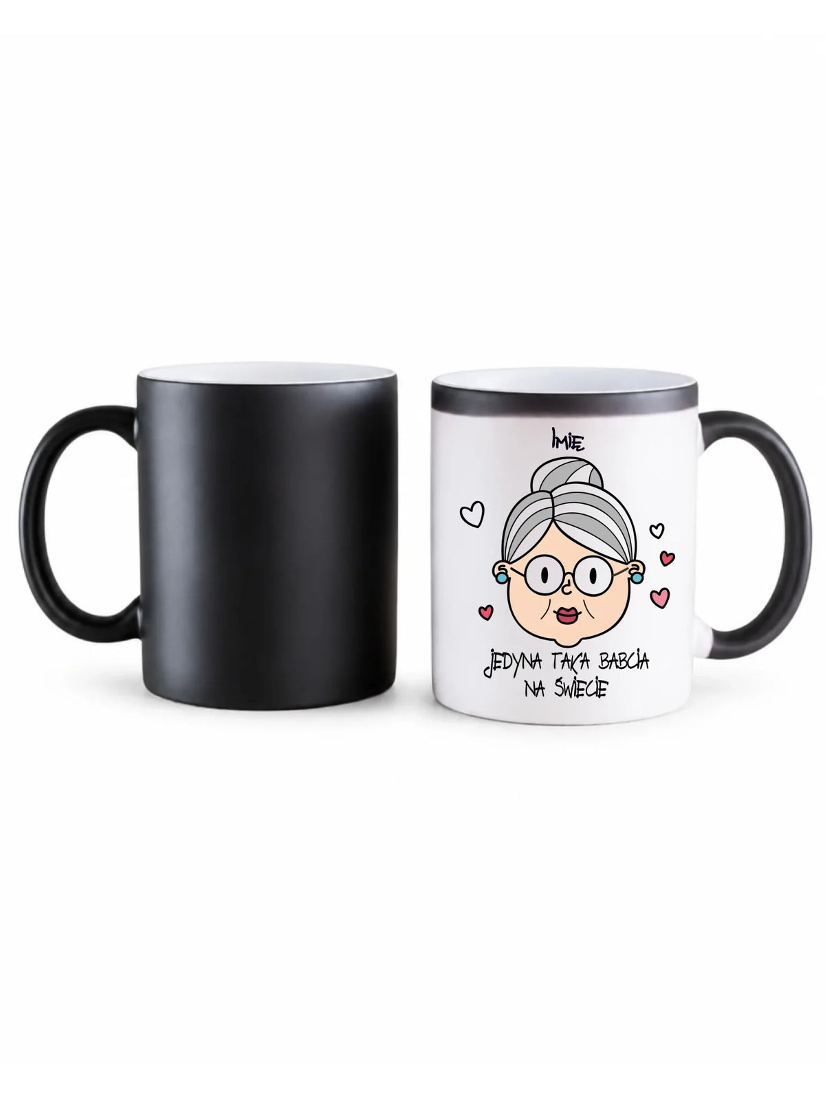 Kubek magiczny dla babci - Jedyna taka babcia na świecie - personalizowany B15
