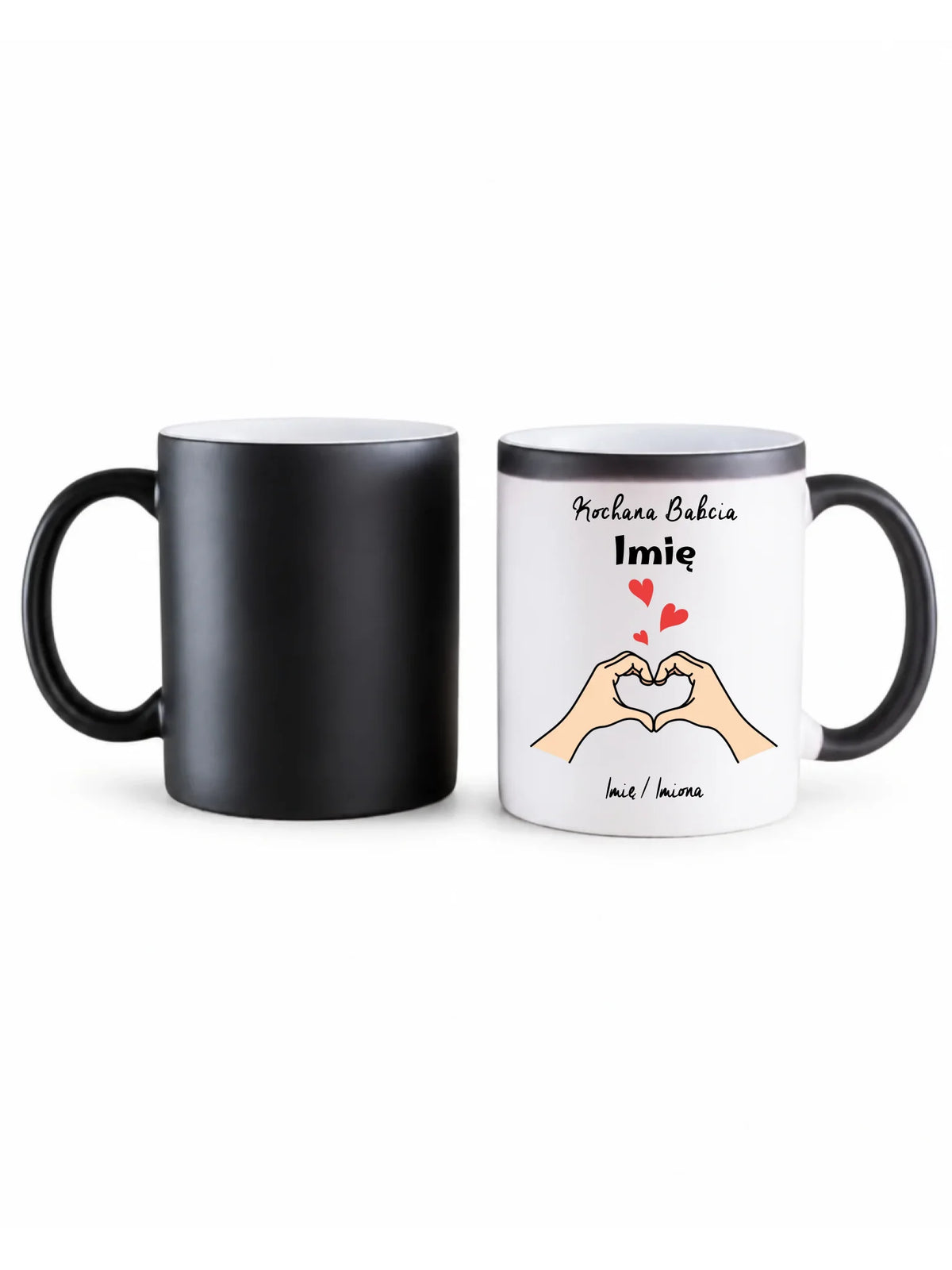 Kubek magiczny dla babci - Kochana Babcia podpis - personalizowany B13