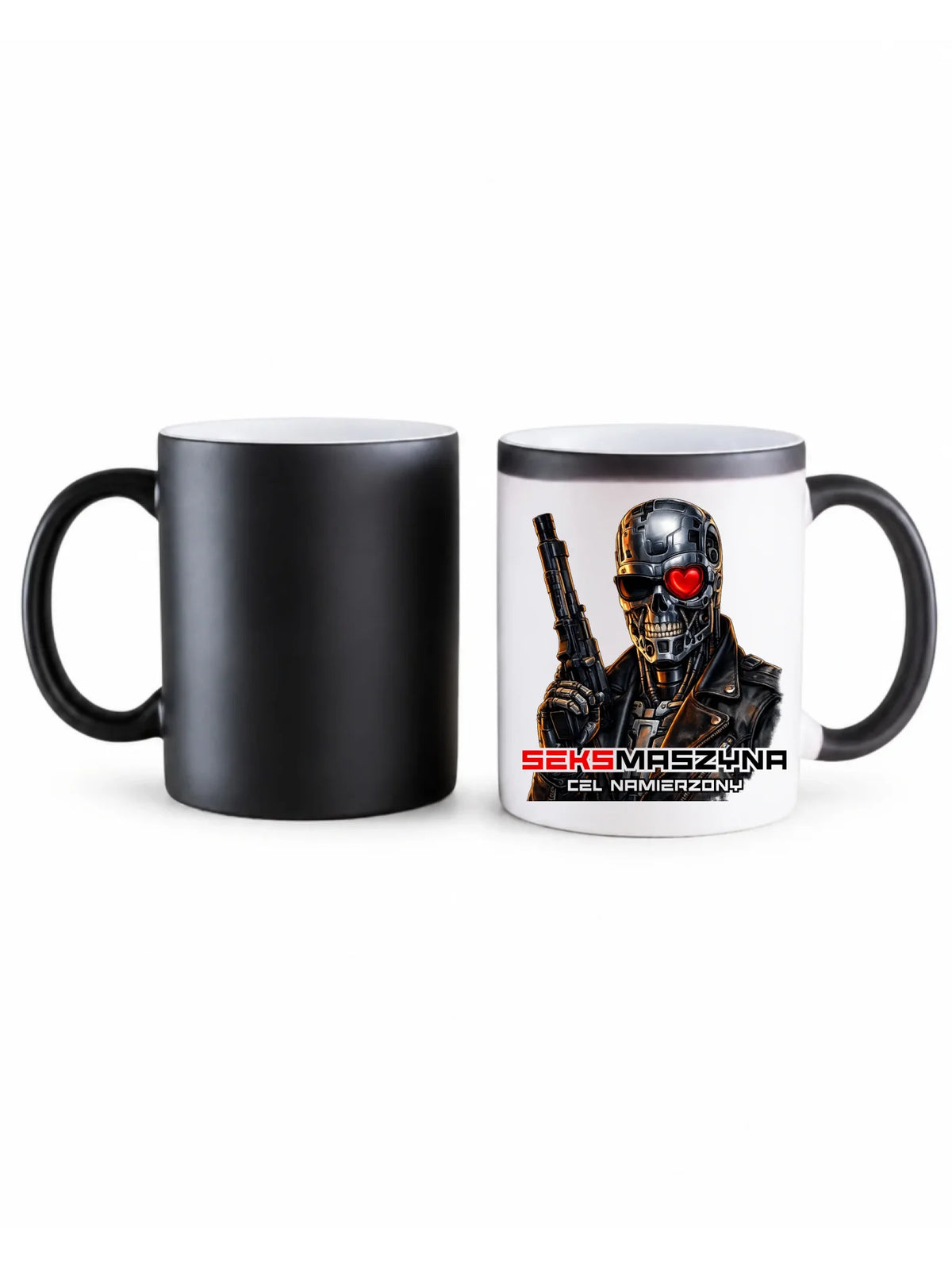Kubek magiczny dla faceta - Cyborg z sercem Seks maszyna DCH32