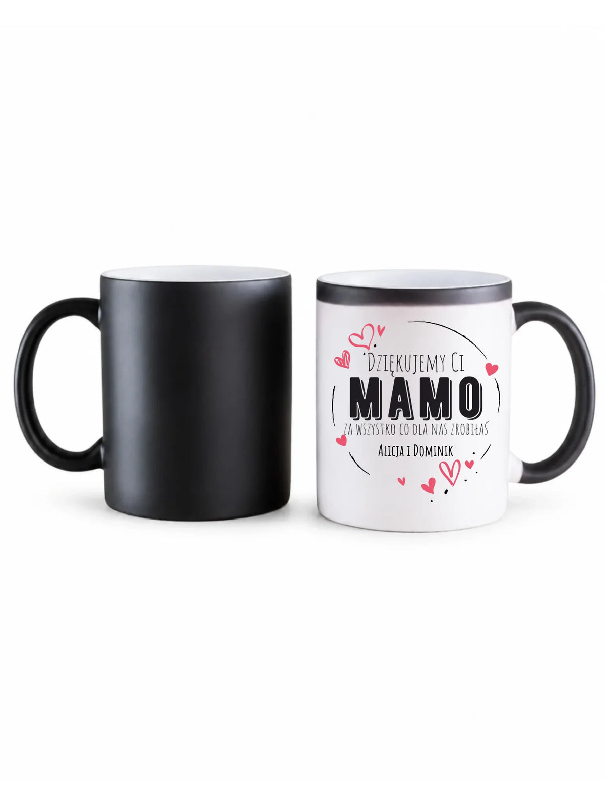 Kubek magiczny dla mamy - Dziękujemy Ci Mamo - personalizowany DM43