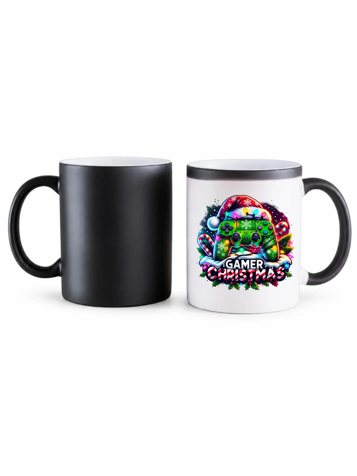 Kubek magiczny świąteczny - prezent dla gracza - Christmas gamer BN22